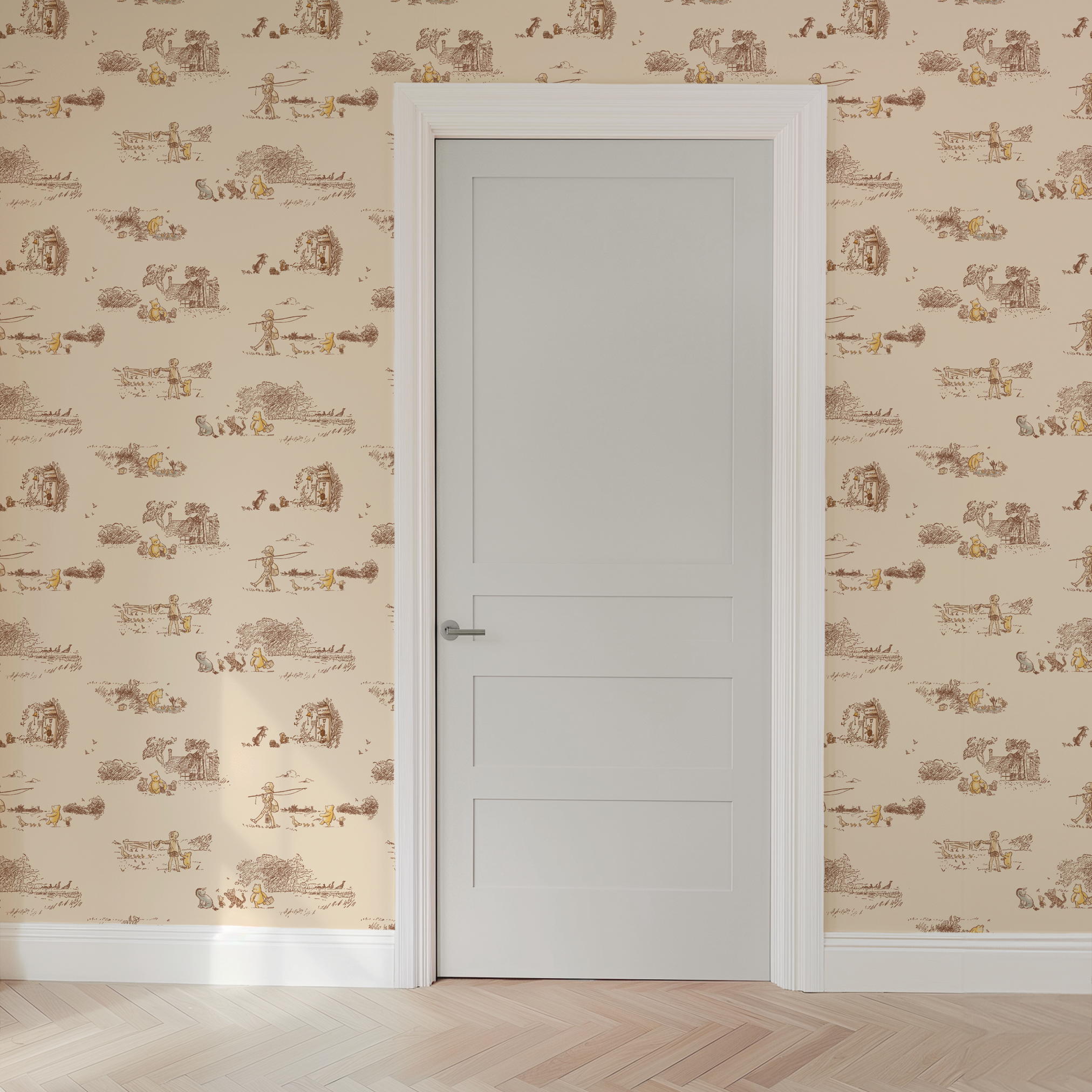 wallpaper door mockup