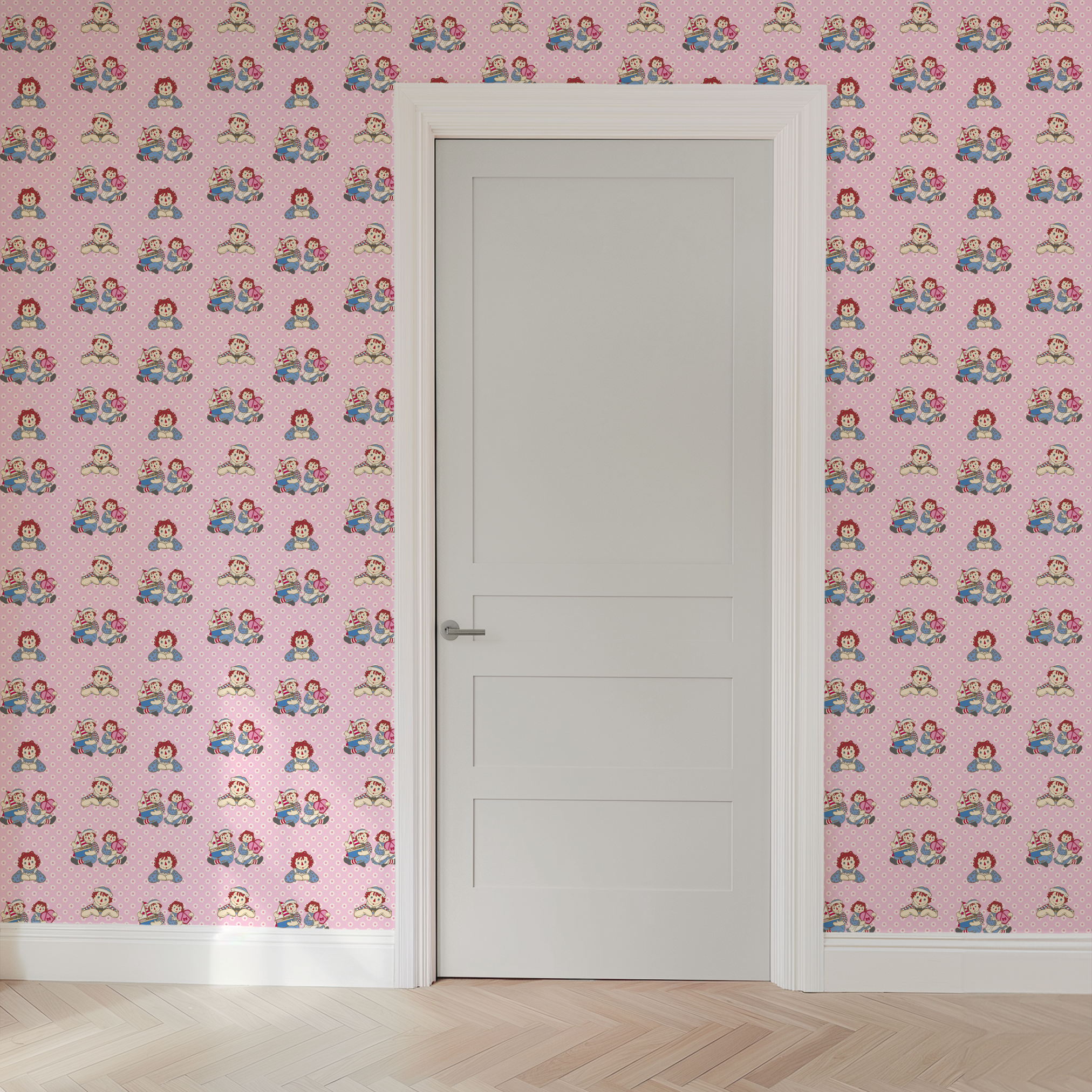 wallpaper door mockup