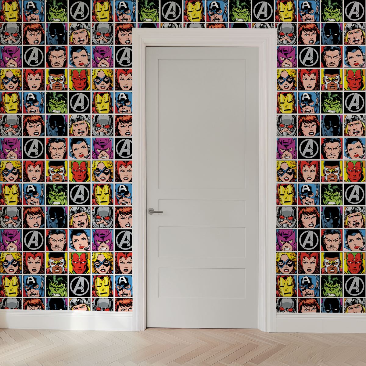 wallpaper door mockup