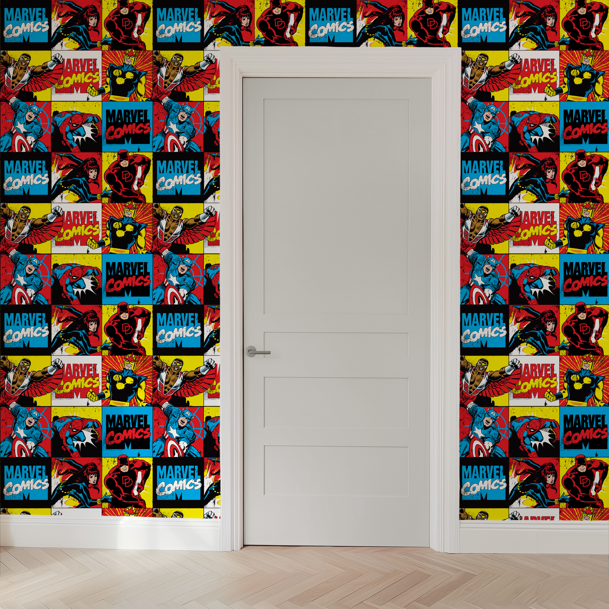 wallpaper door mockup