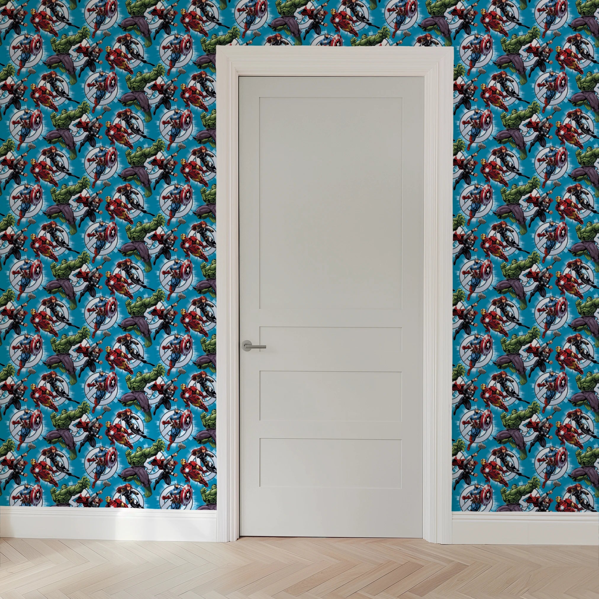 wallpaper door mockup