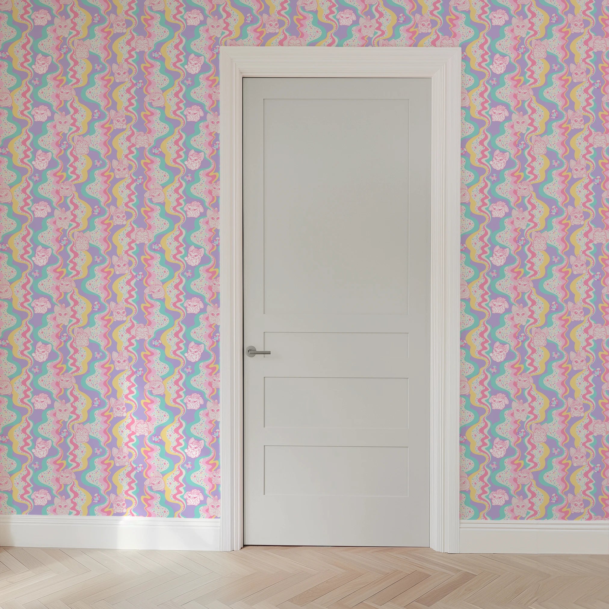 Hasbro Furby Rainbow Squiggles Wallpaper