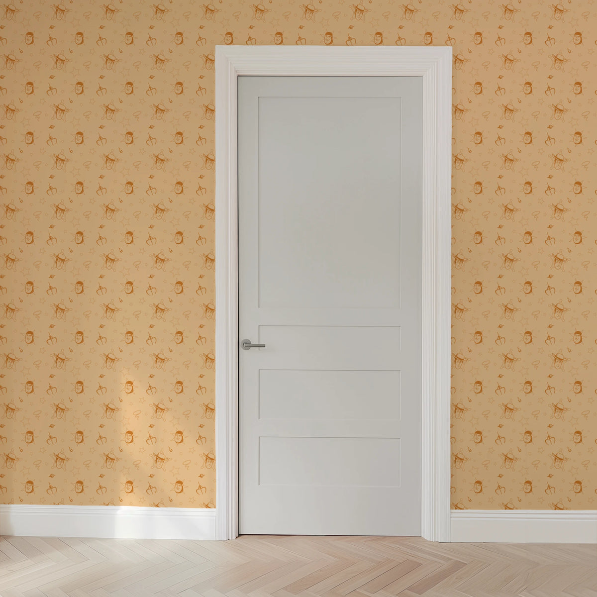 Disney and Pixar Toy Story Infinity on Orange Wallpaper