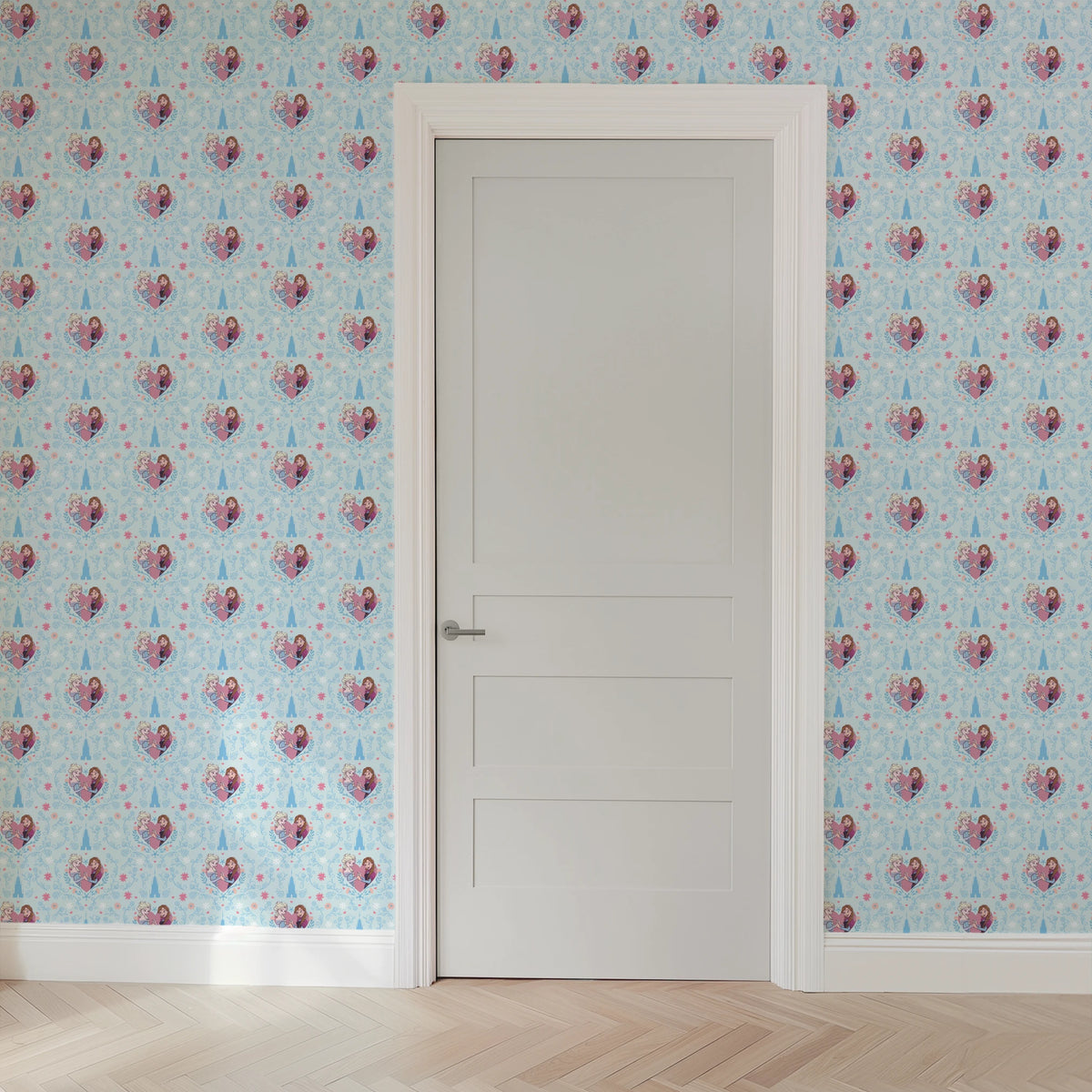 Disney Frozen Sisterly Bond on Blue Wallpaper