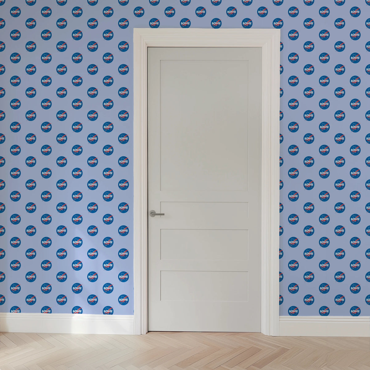 David Bowie Starman on Blue Wallpaper