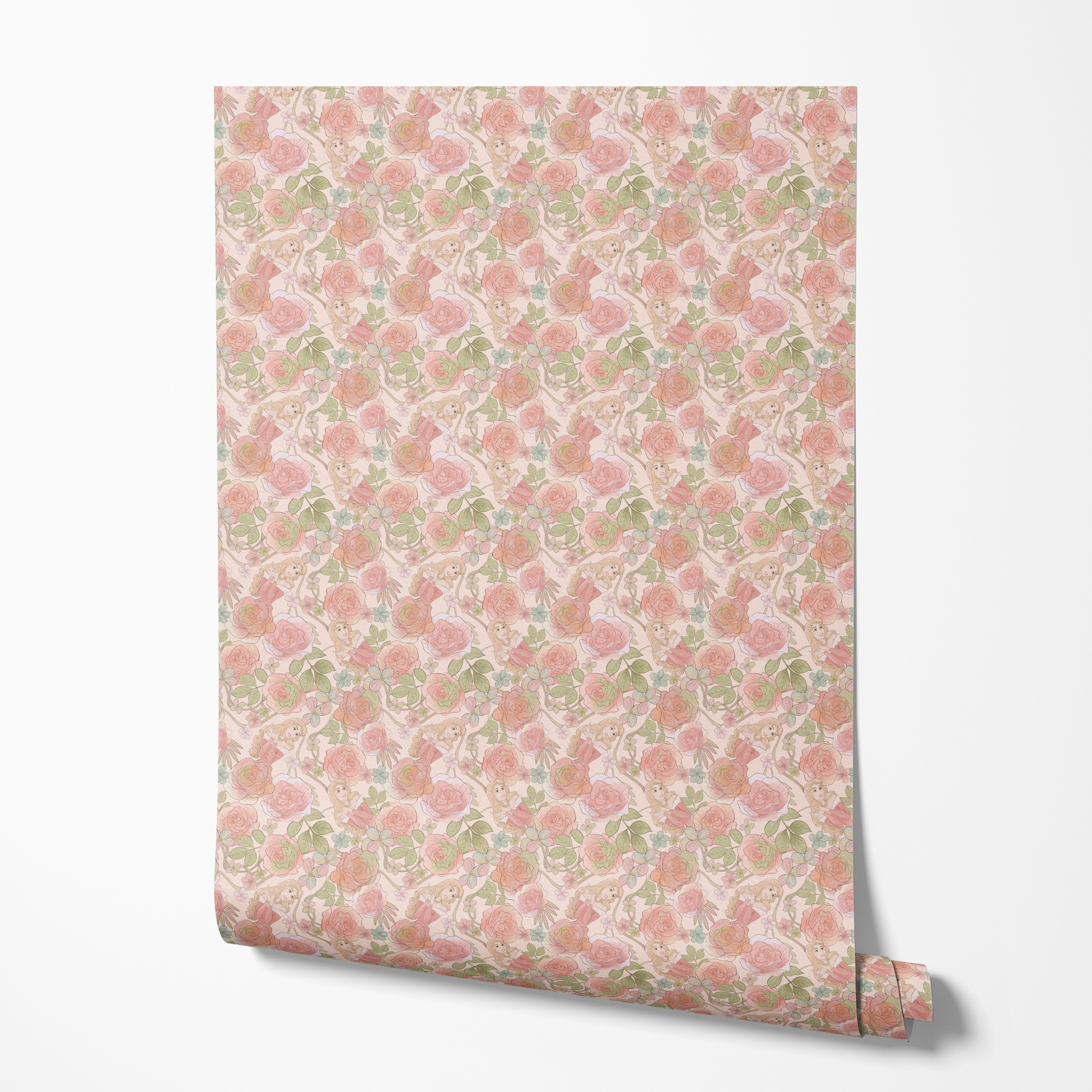 wallpaper roll mockup