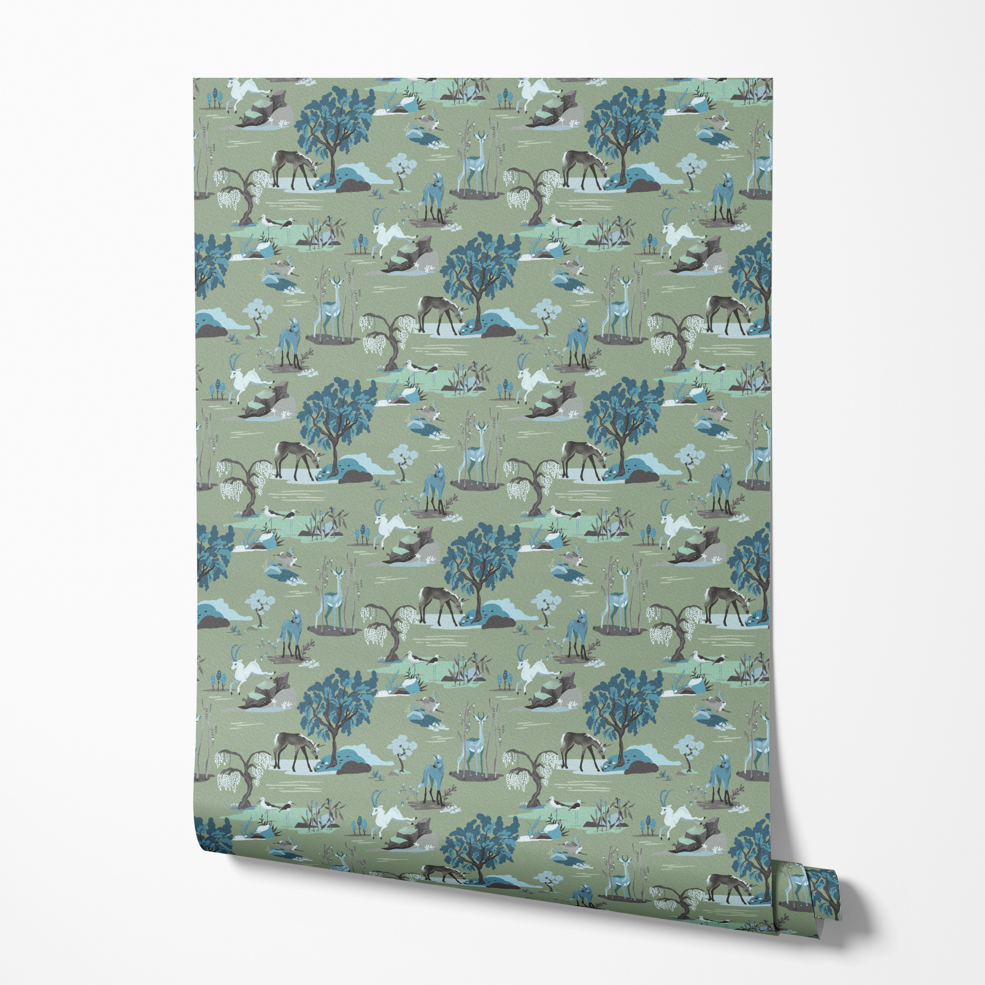 wallpaper roll mockup