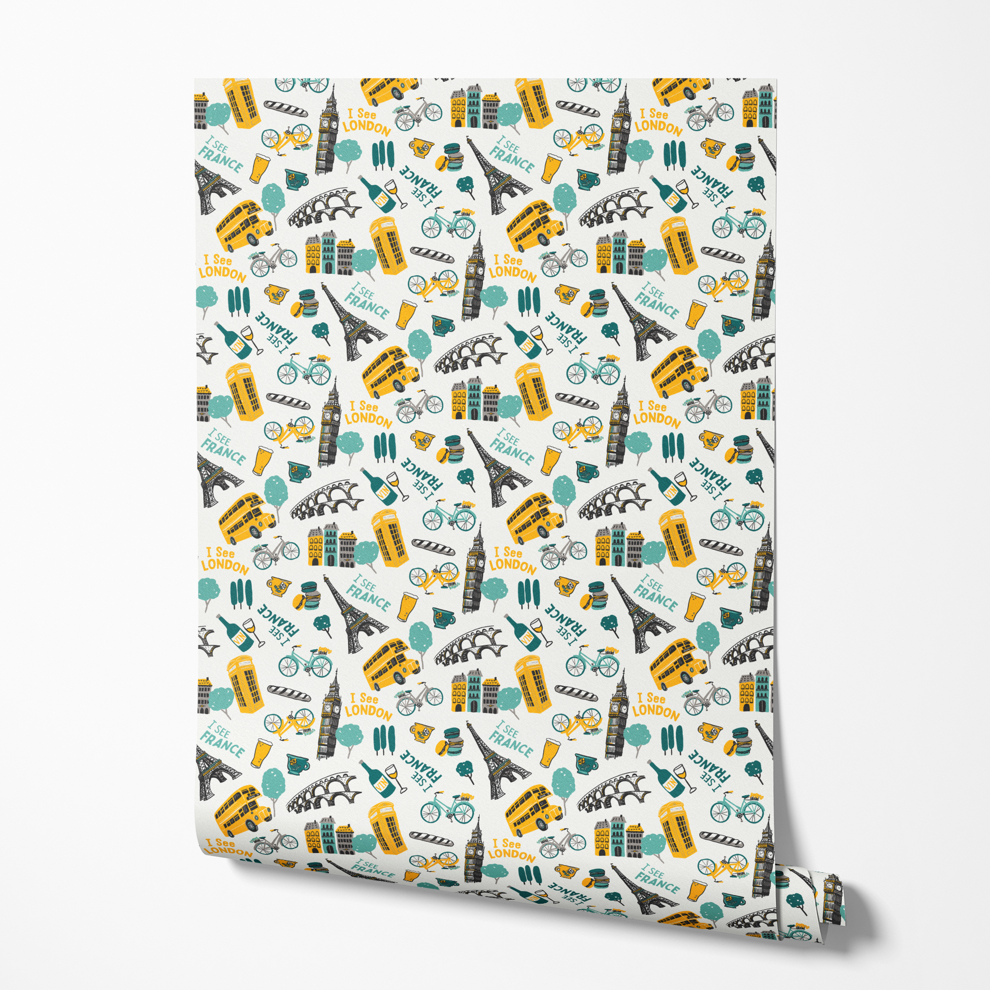 wallpaper roll mockup