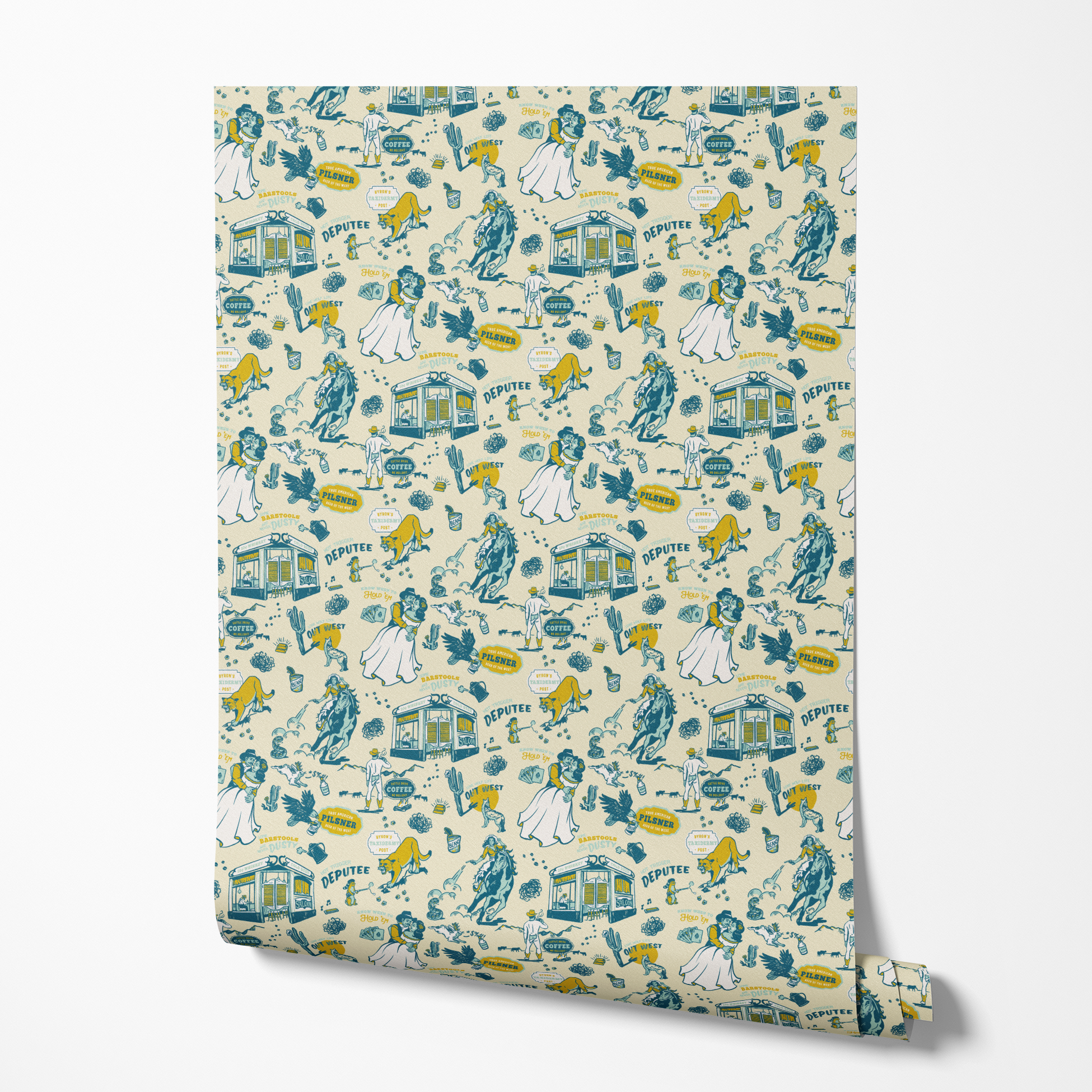 wallpaper roll mockup