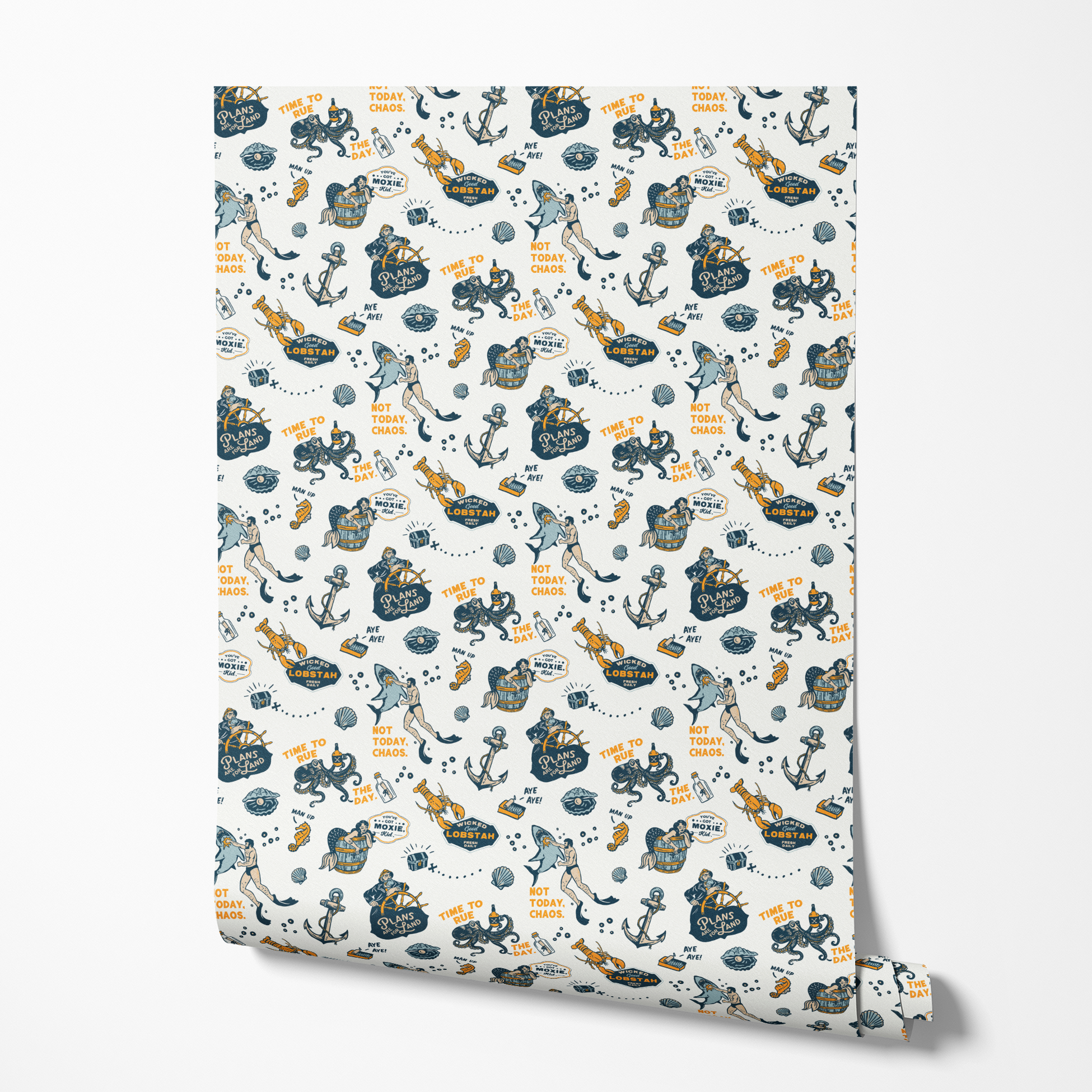 wallpaper roll mockup