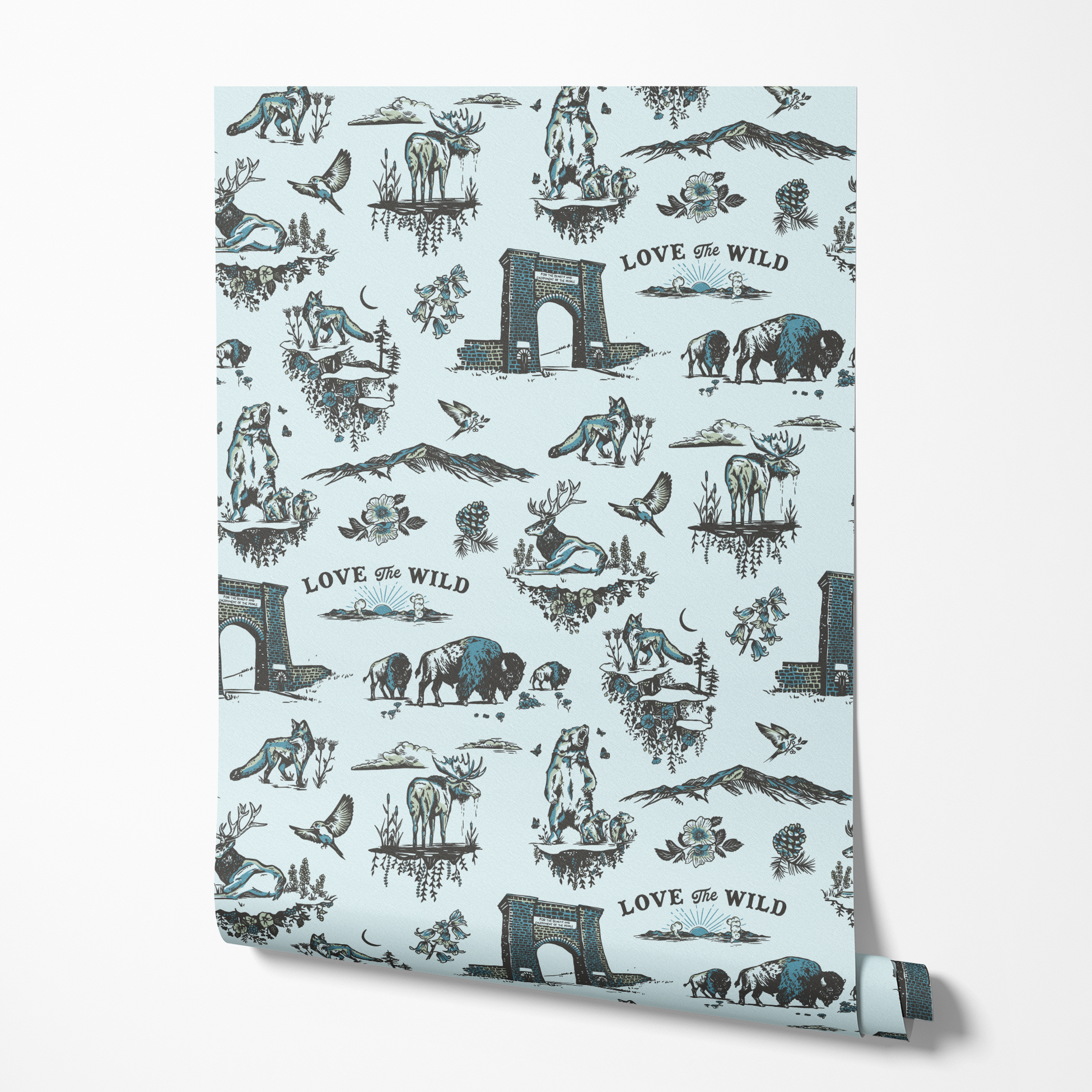 wallpaper roll mockup