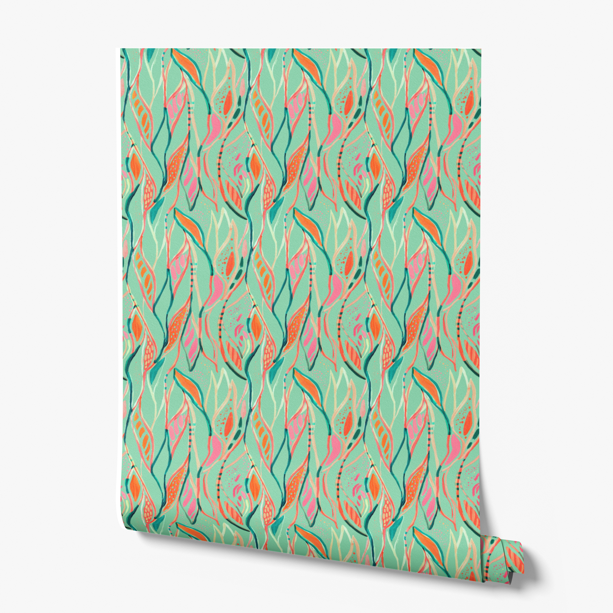 wallpaper roll mockup