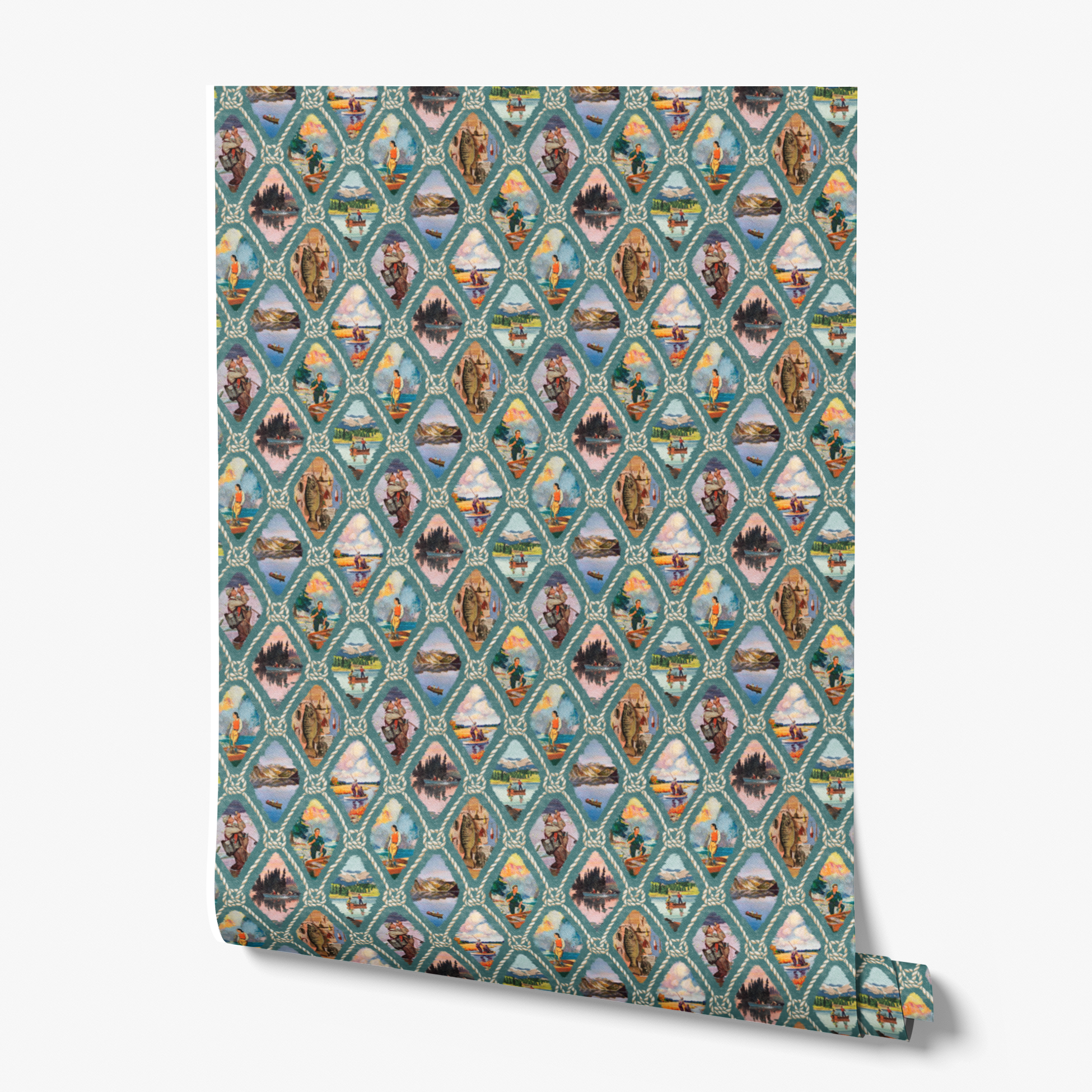 wallpaper roll mockup