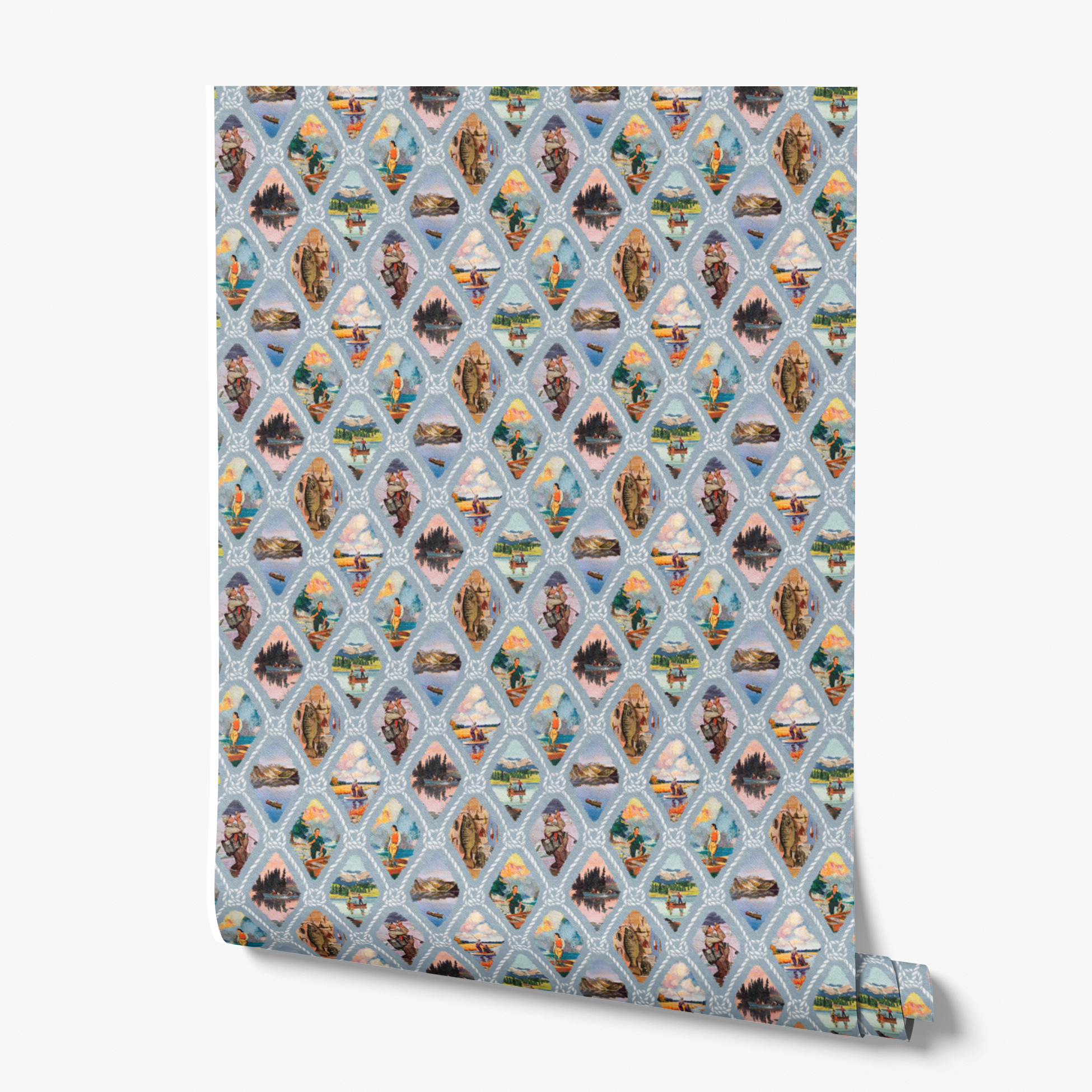 wallpaper roll mockup