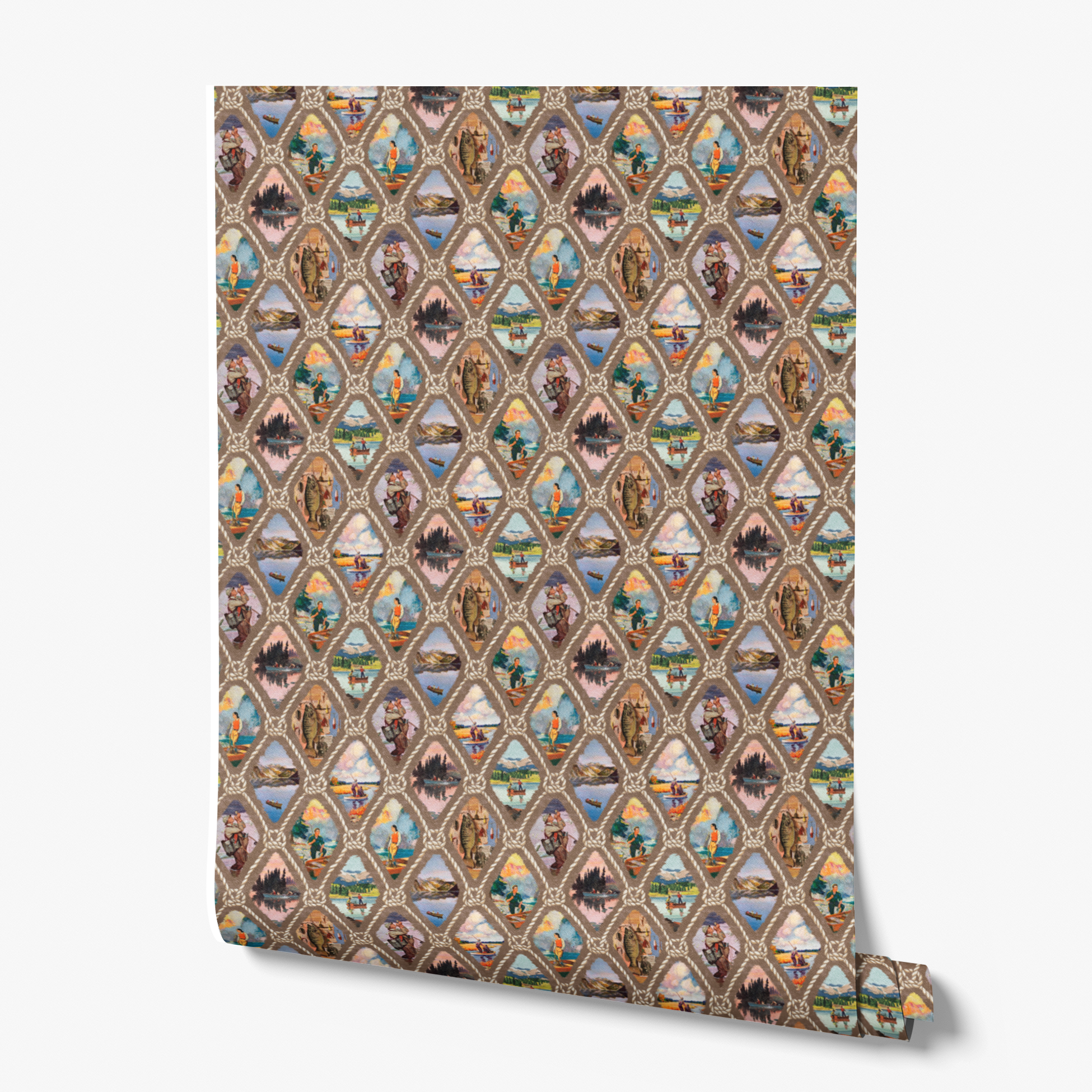 wallpaper roll mockup