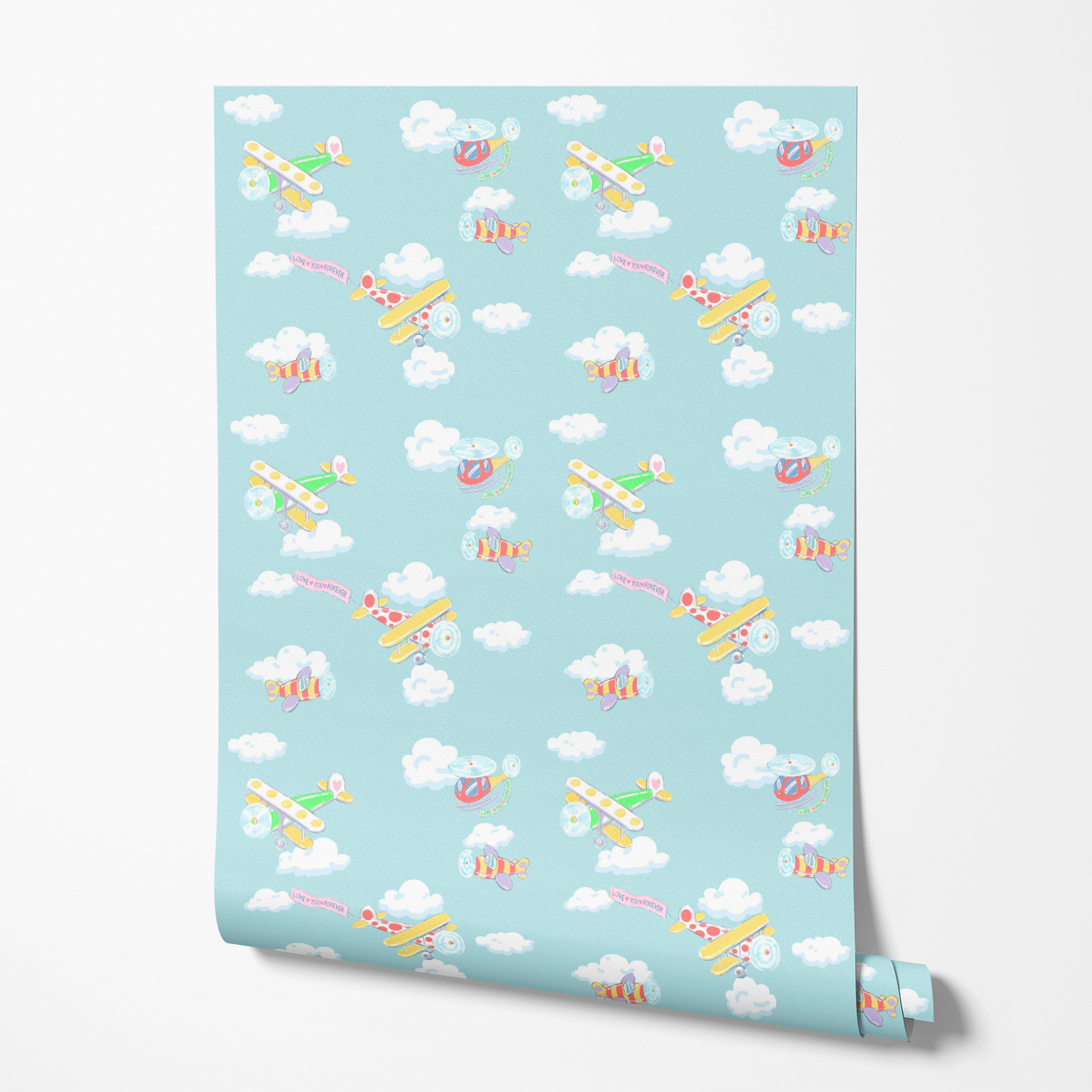 wallpaper roll mockup