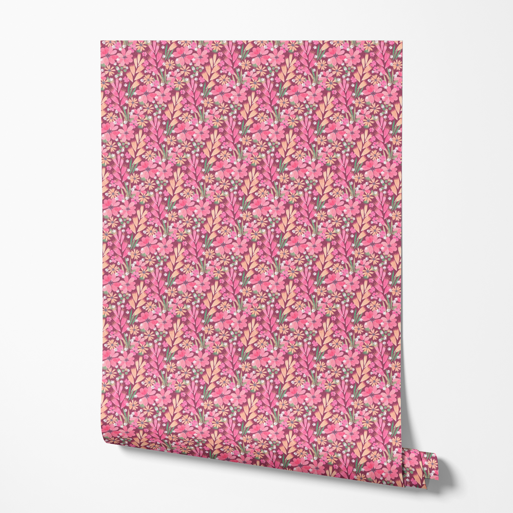 wallpaper roll mockup