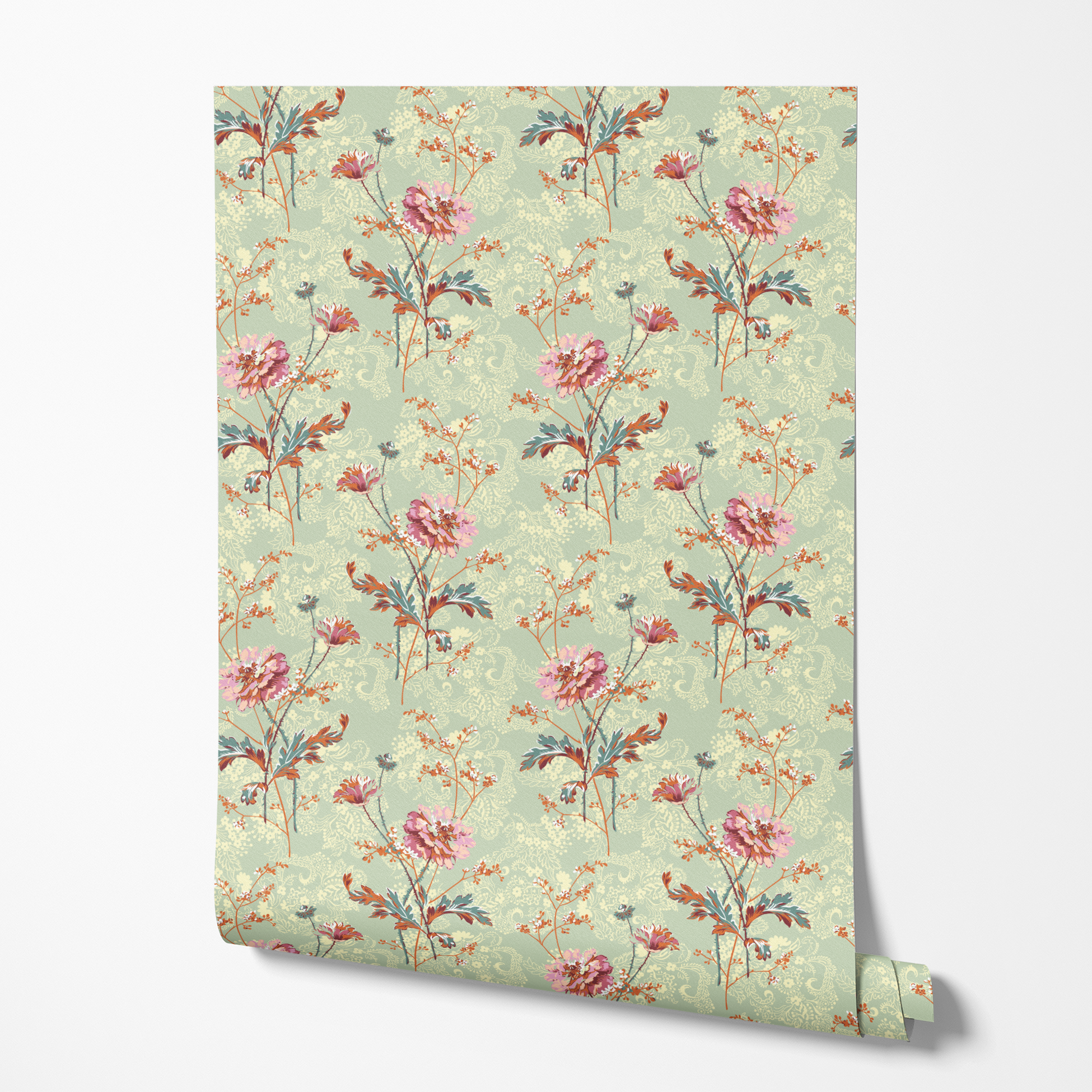 wallpaper roll mockup