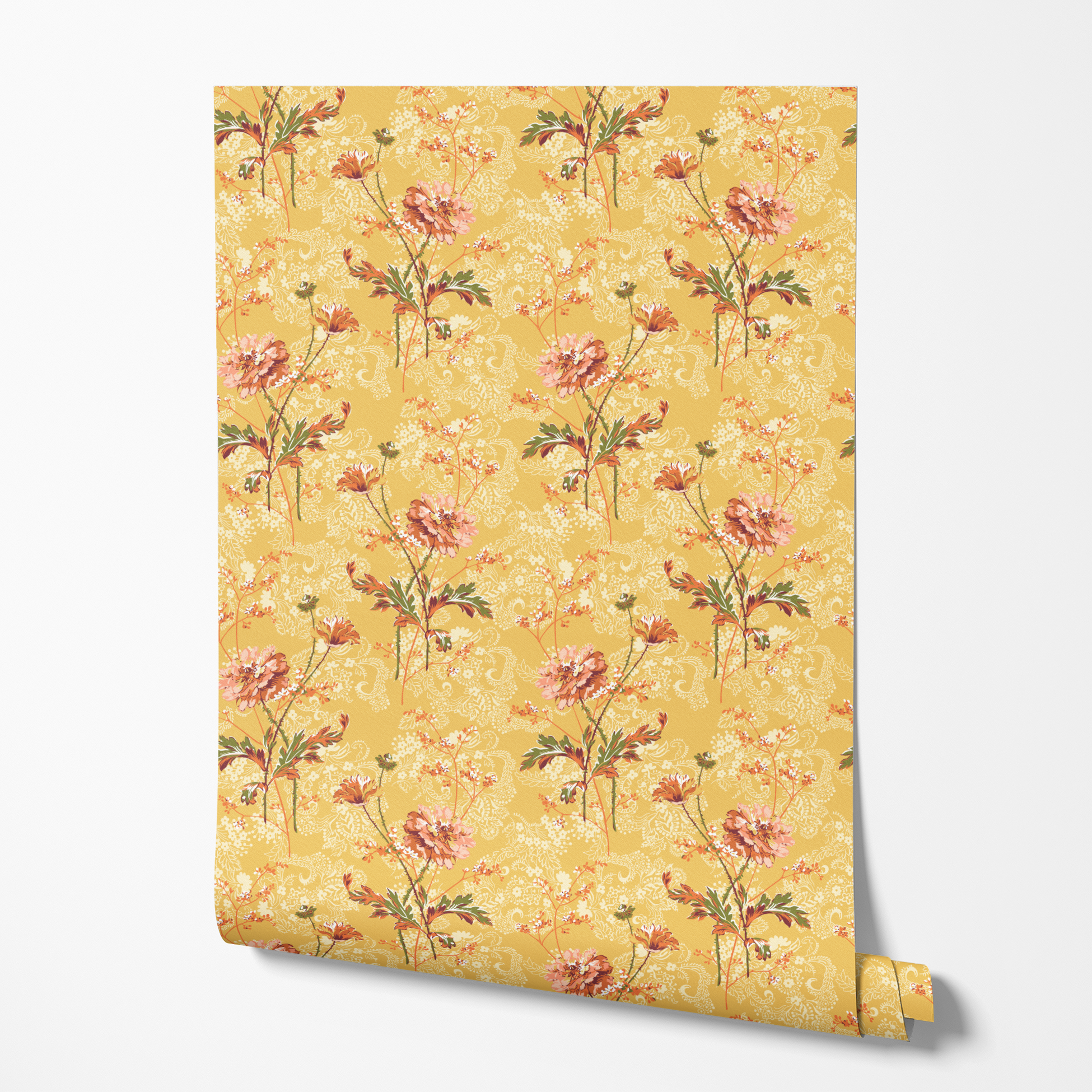 wallpaper roll mockup