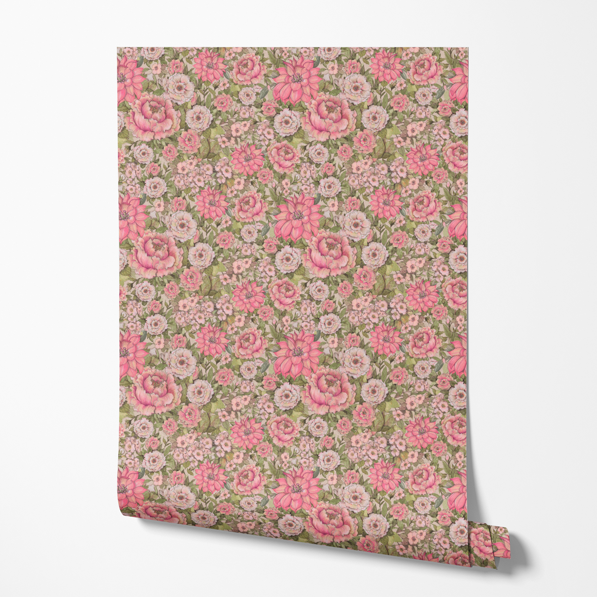 wallpaper roll mockup