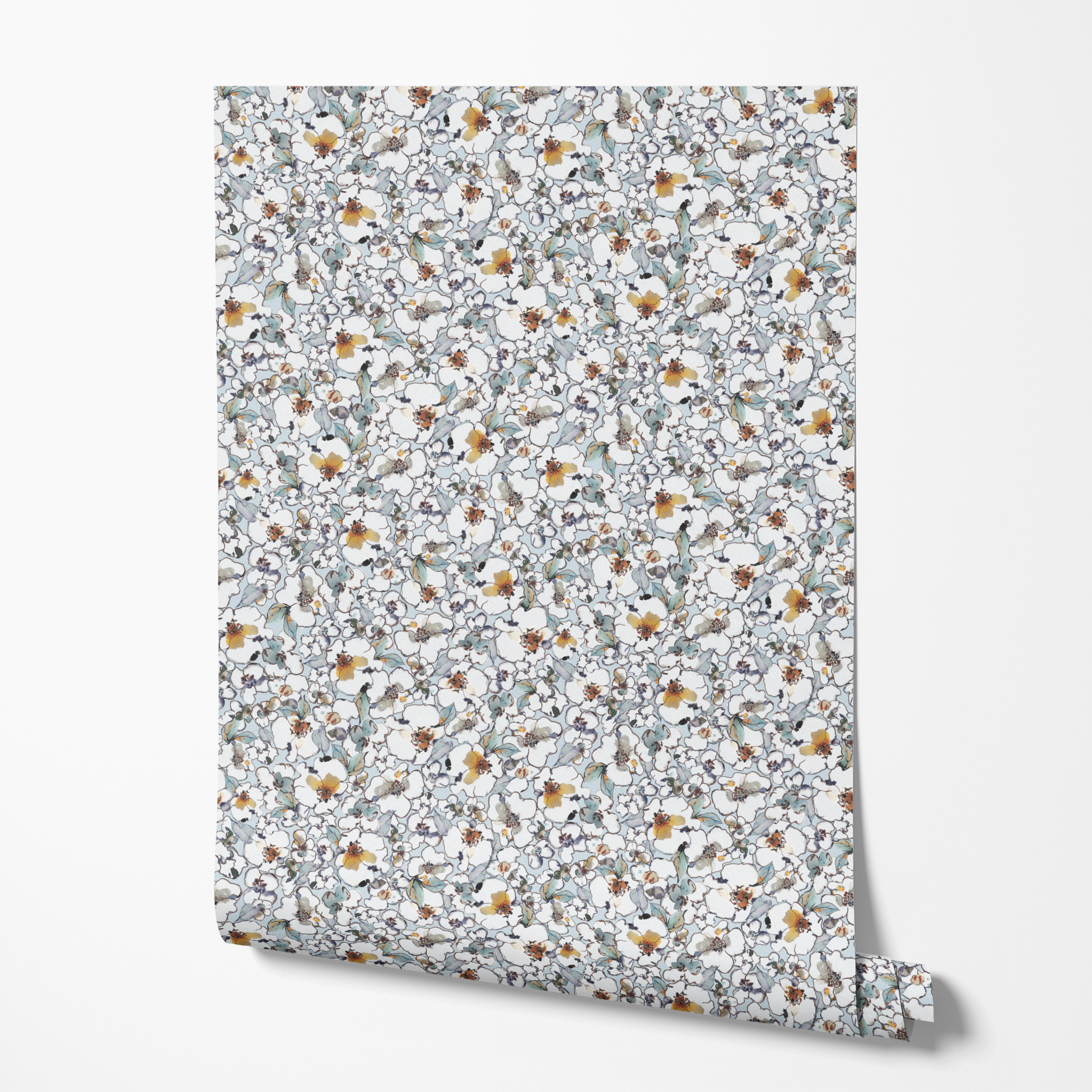 wallpaper roll mockup