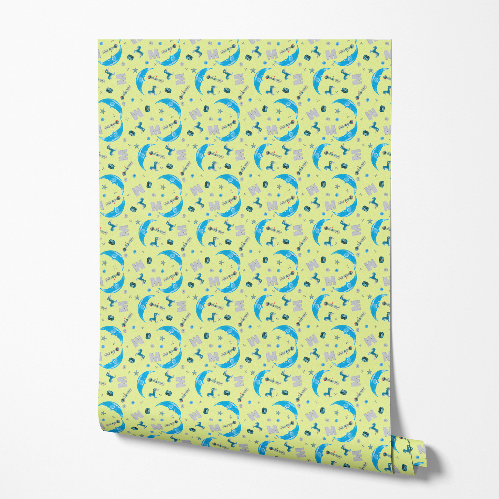 wallpaper roll mockup