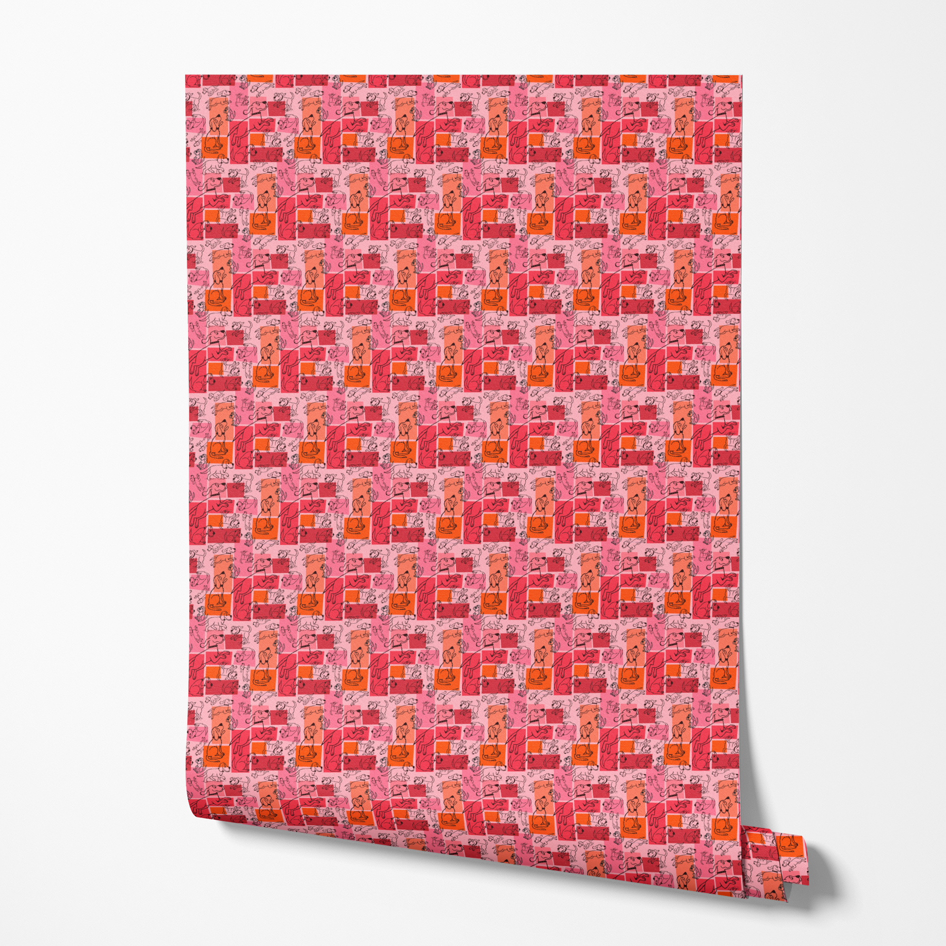 wallpaper roll mockup