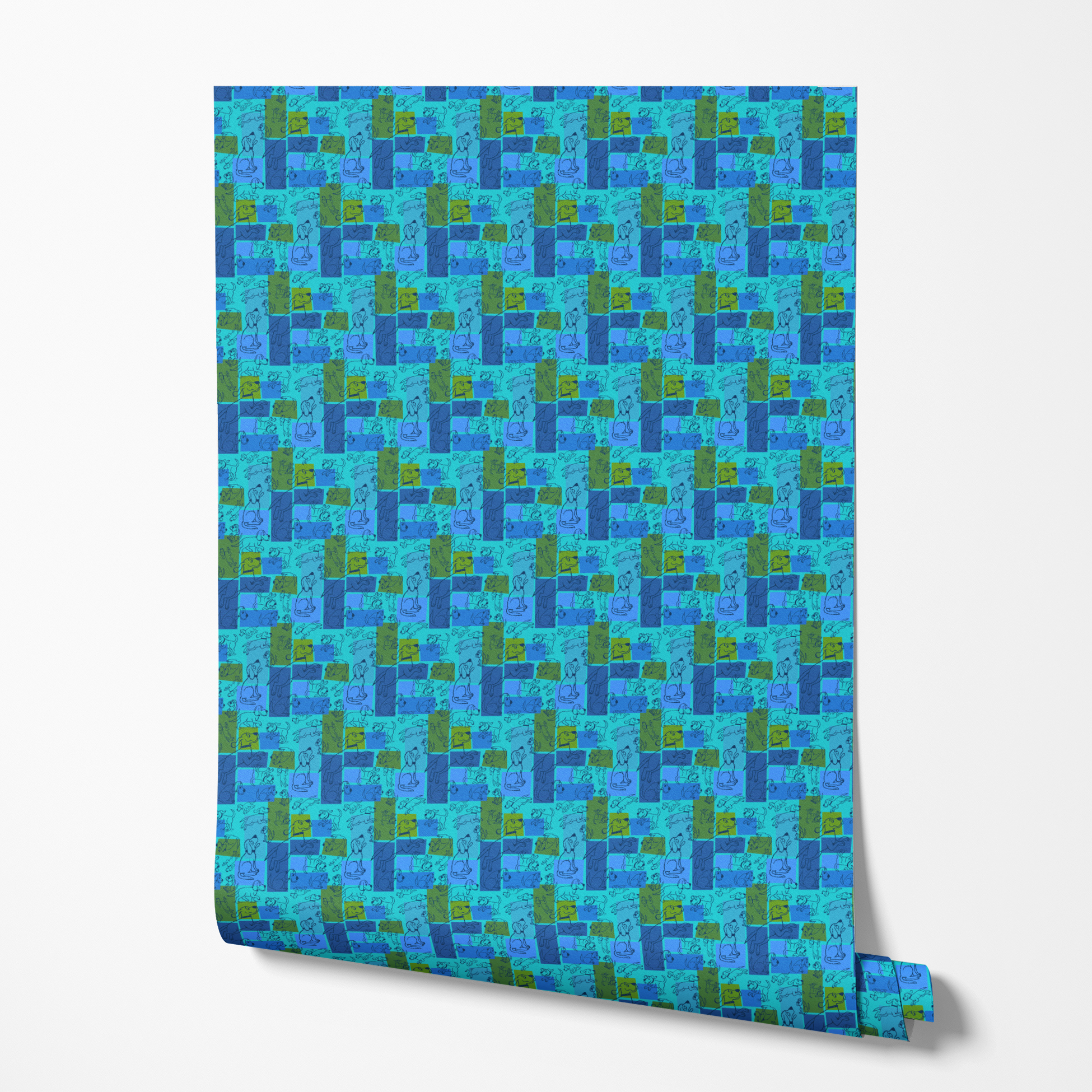 wallpaper roll mockup