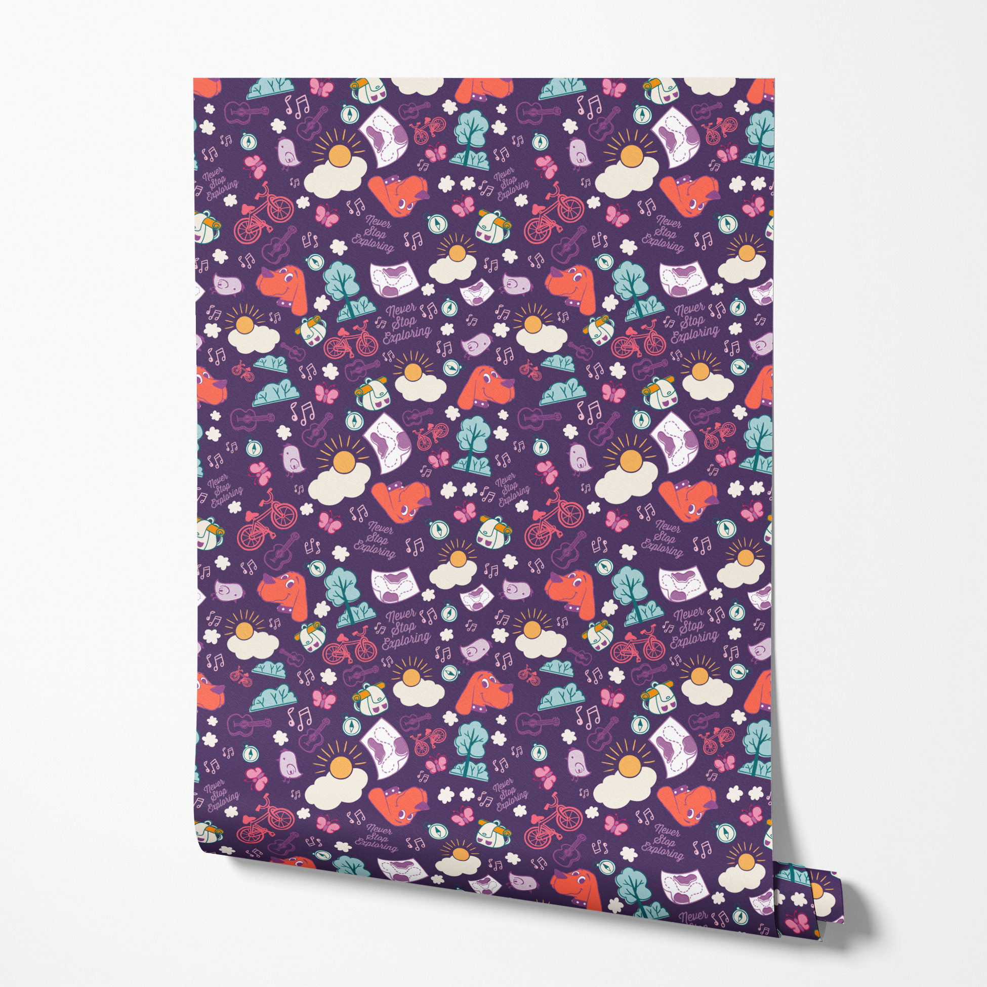 wallpaper roll mockup