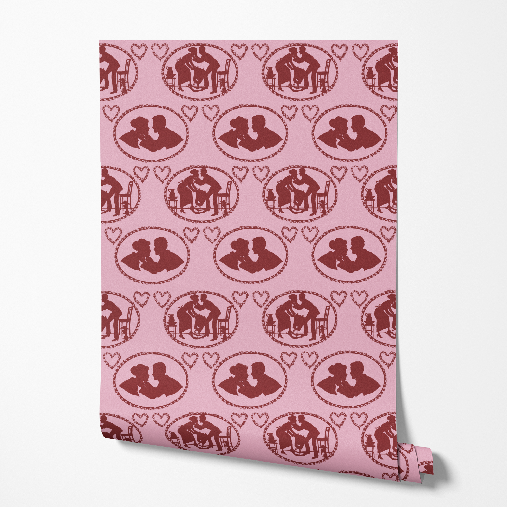 wallpaper roll mockup