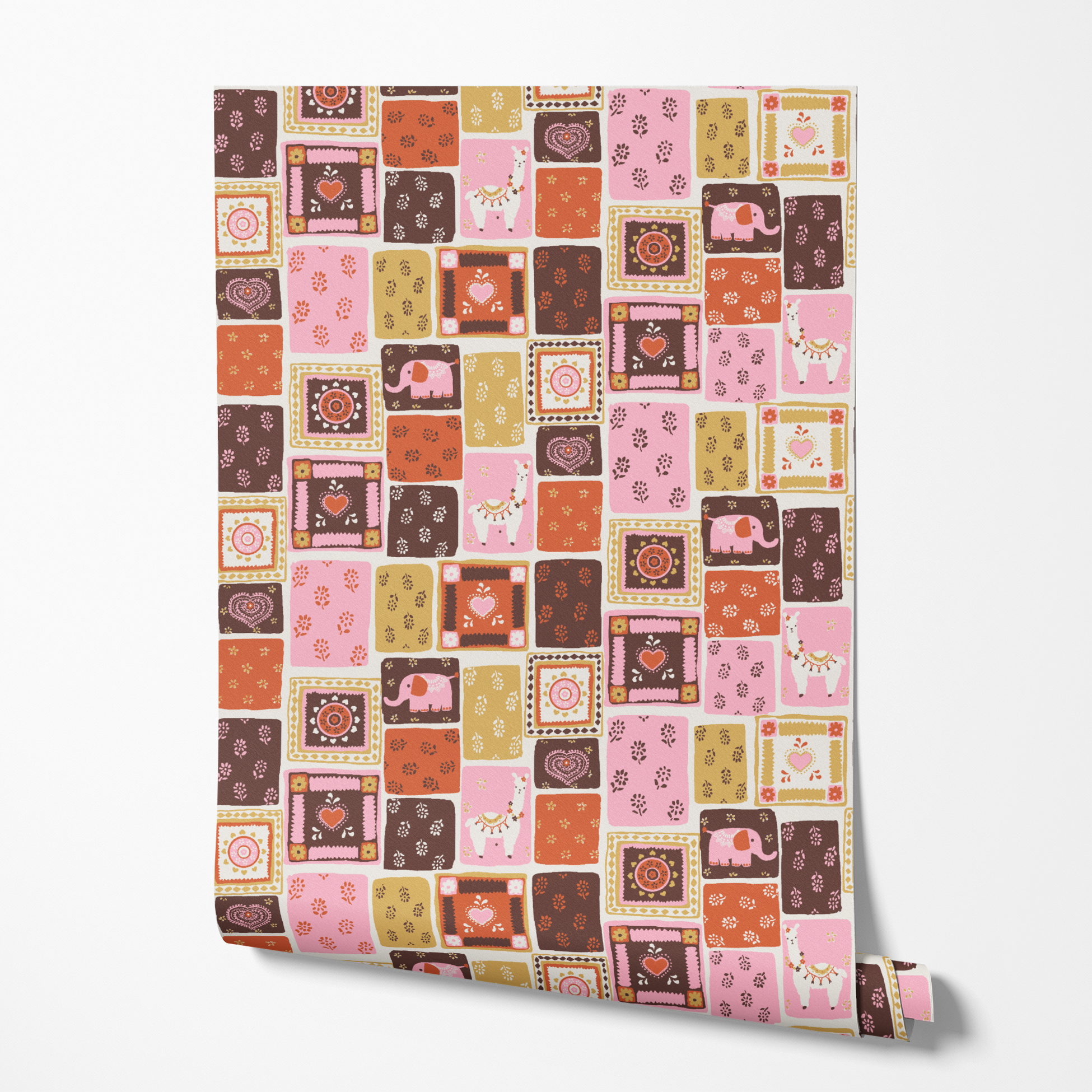 wallpaper roll mockup