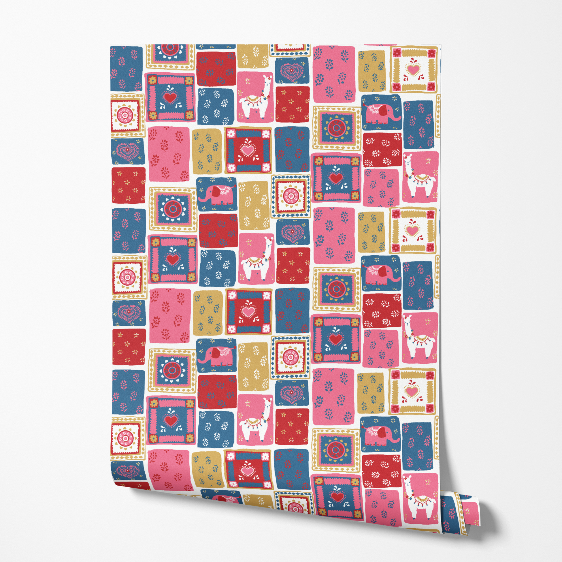 wallpaper roll mockup