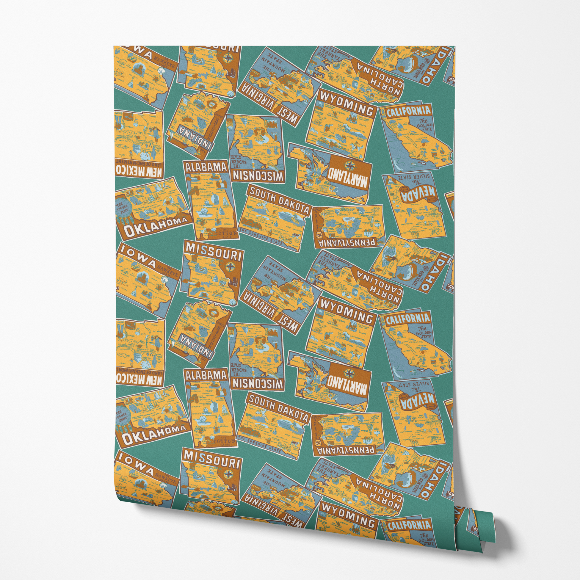 wallpaper roll mockup