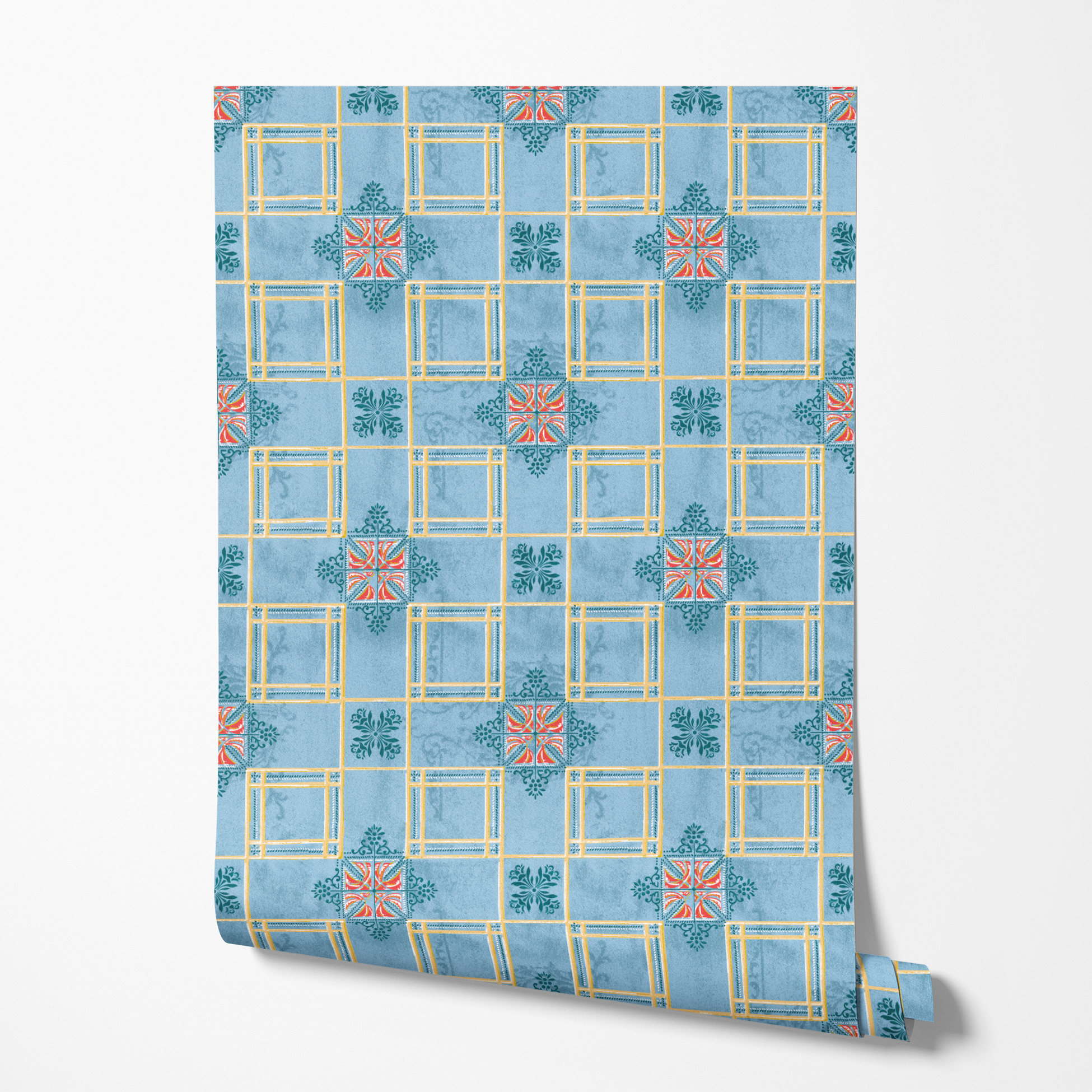 wallpaper roll mockup