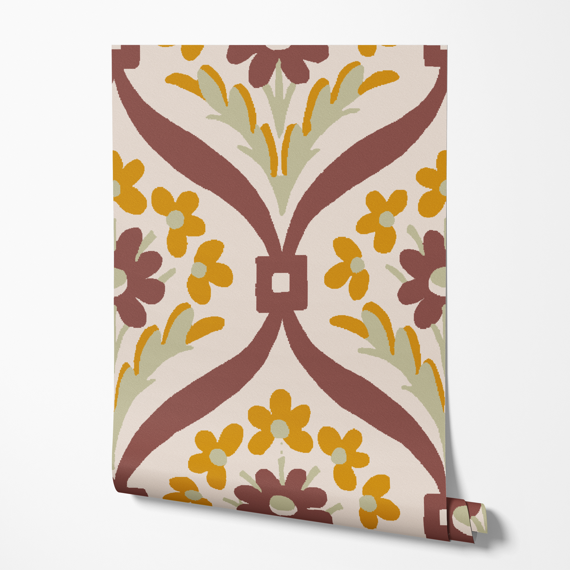 wallpaper roll mockup