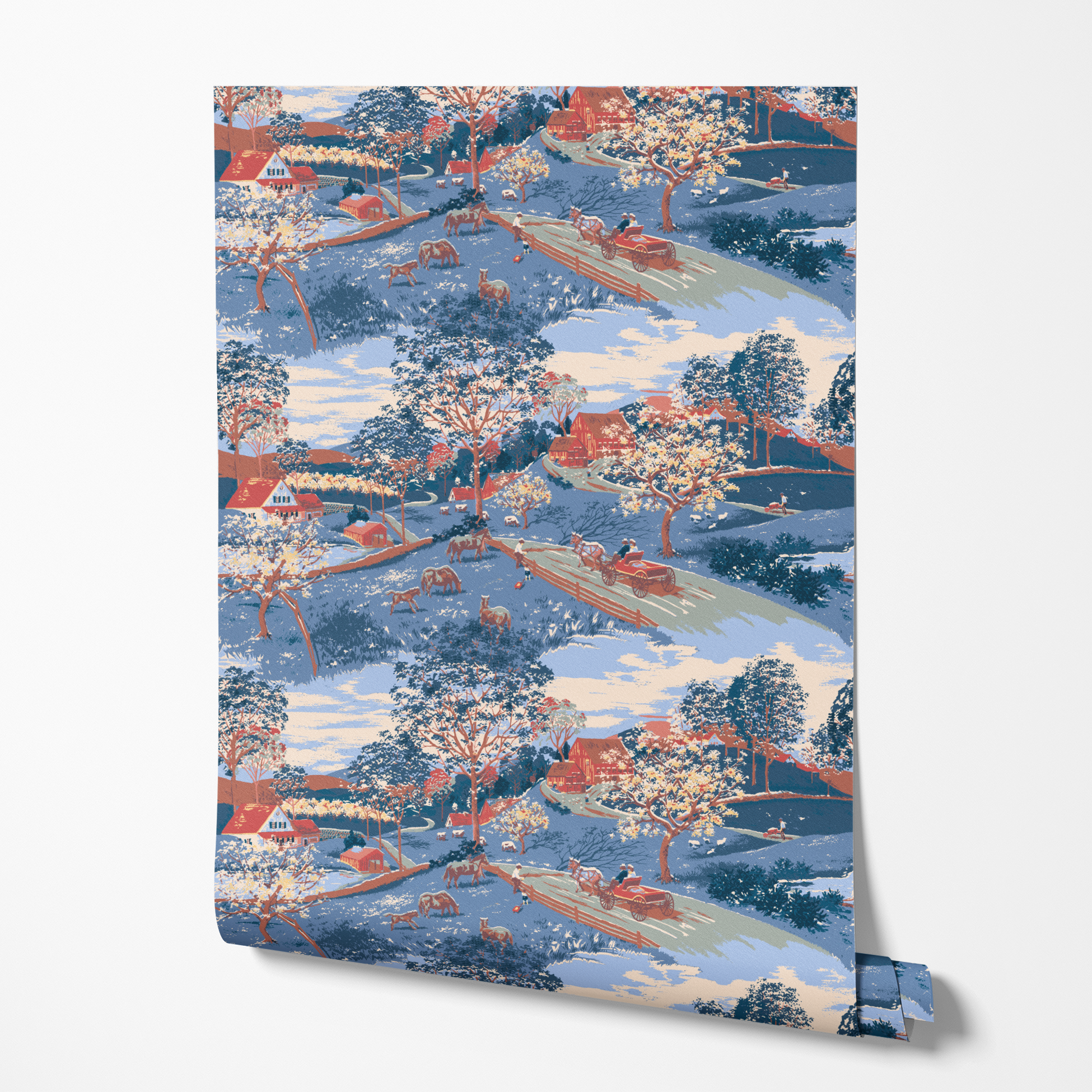 wallpaper roll mockup