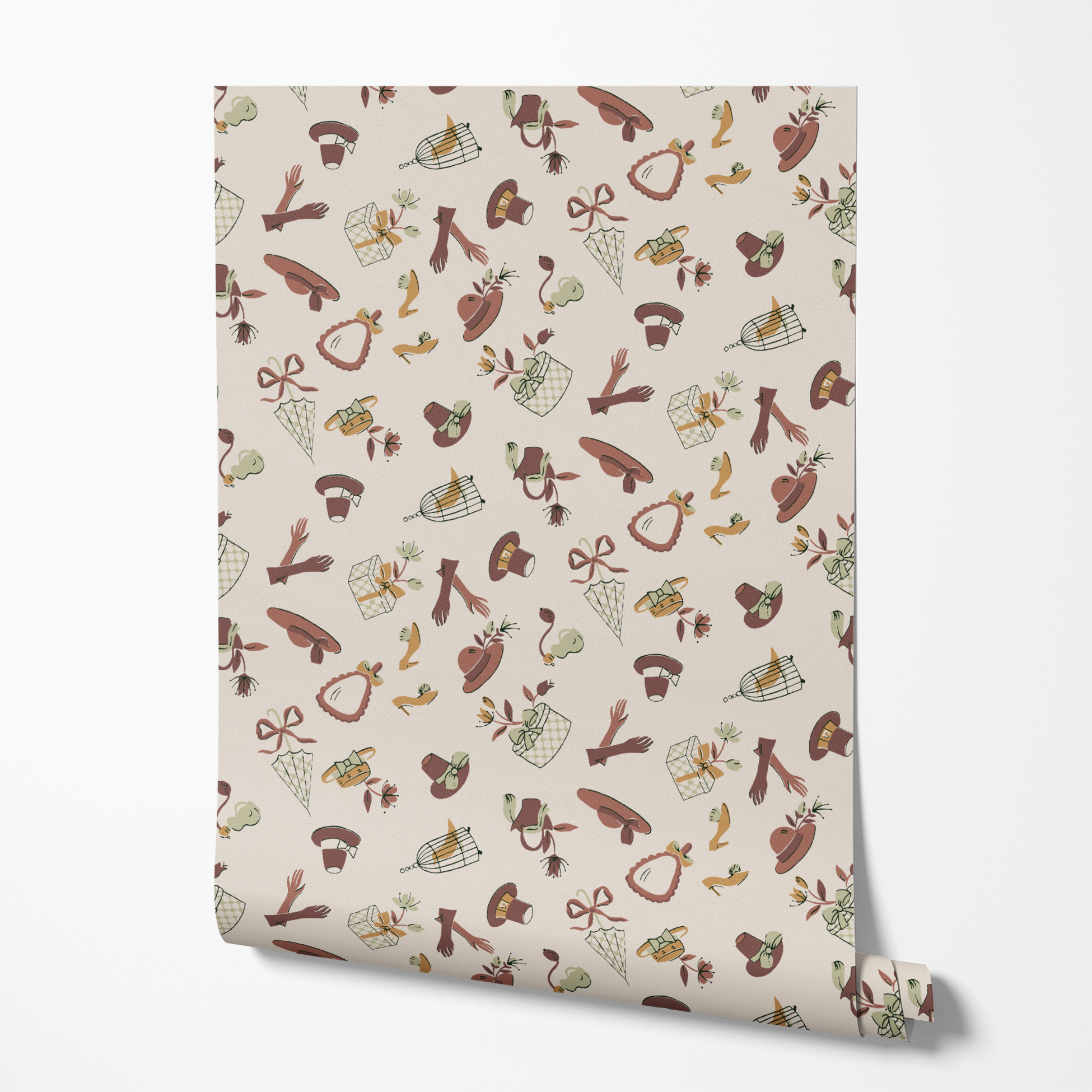 wallpaper roll mockup