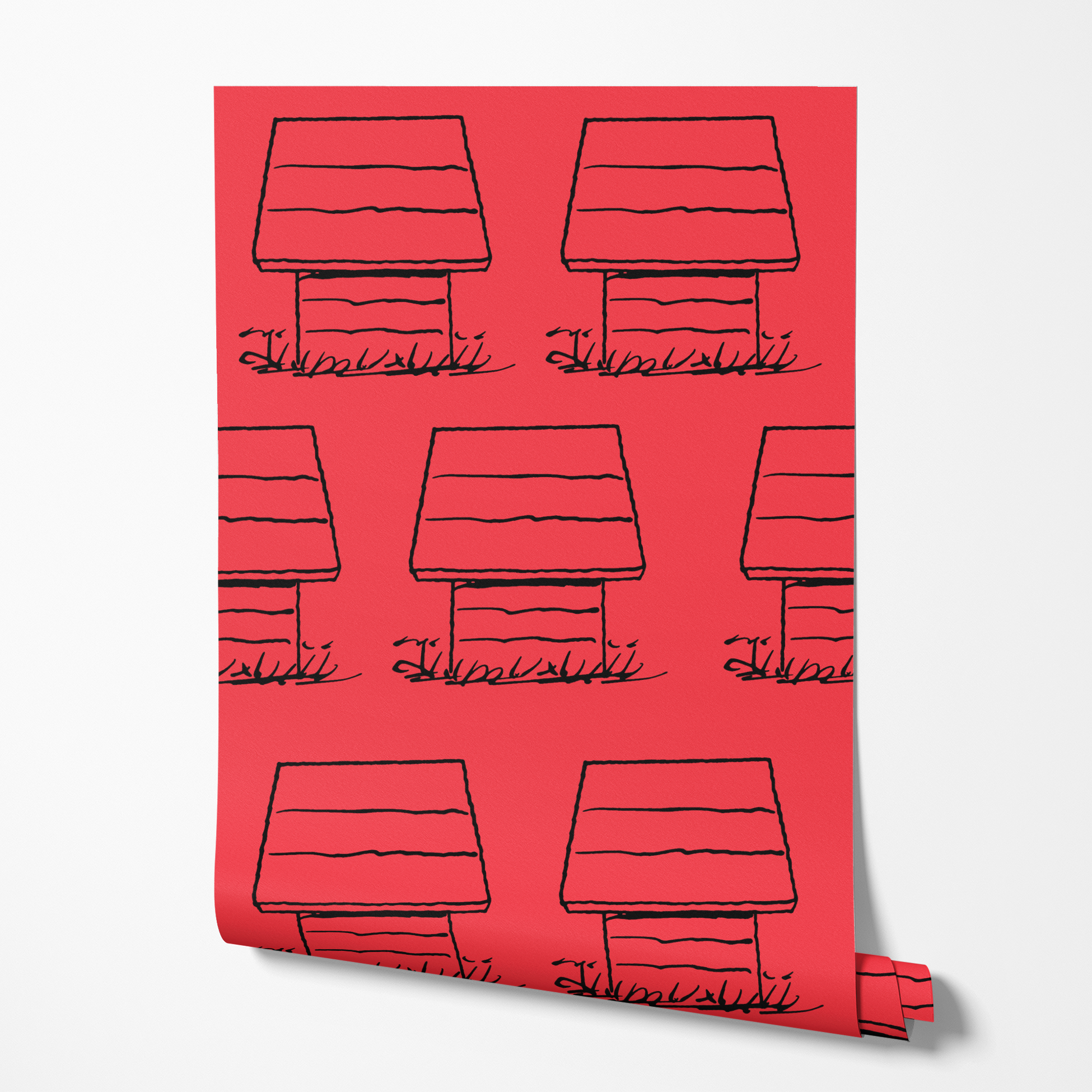 wallpaper roll mockup