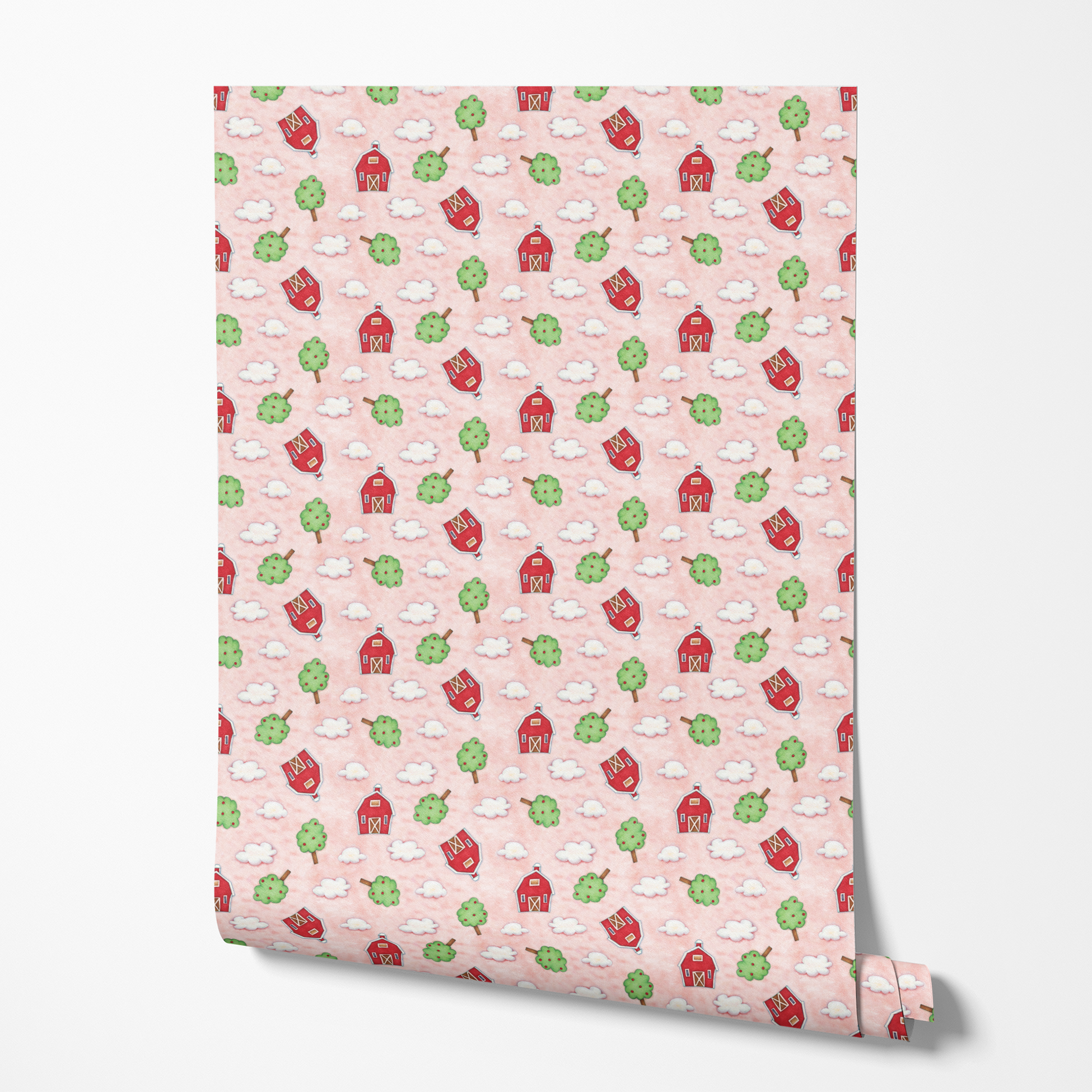 wallpaper roll mockup