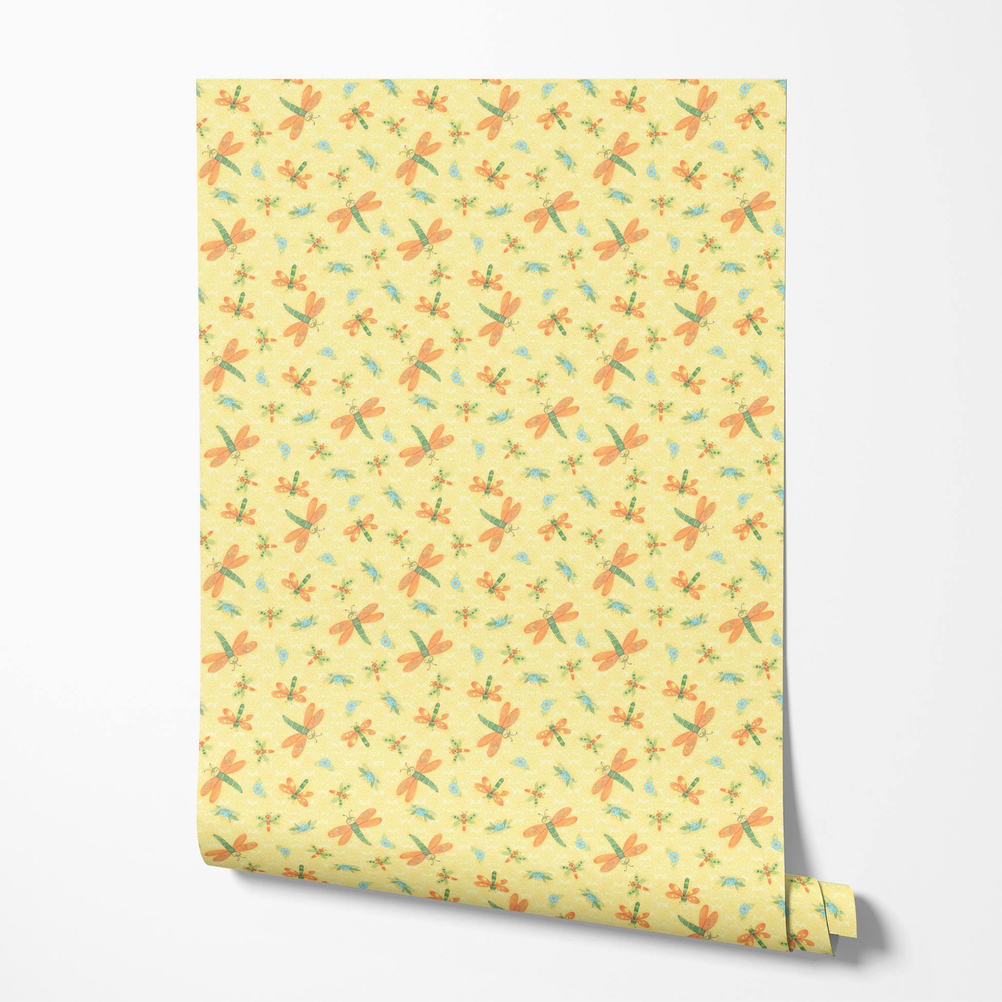 wallpaper roll mockup
