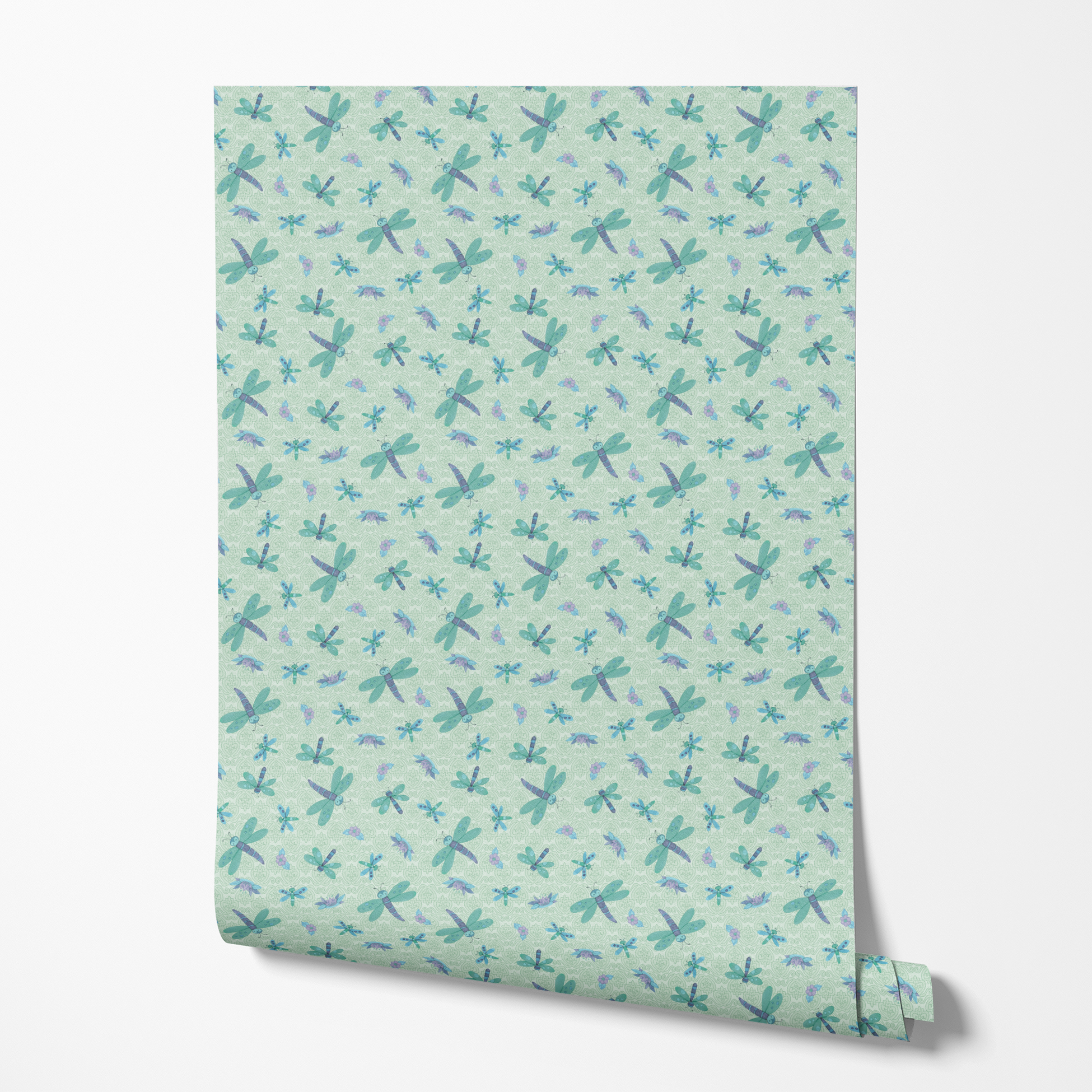 wallpaper roll mockup