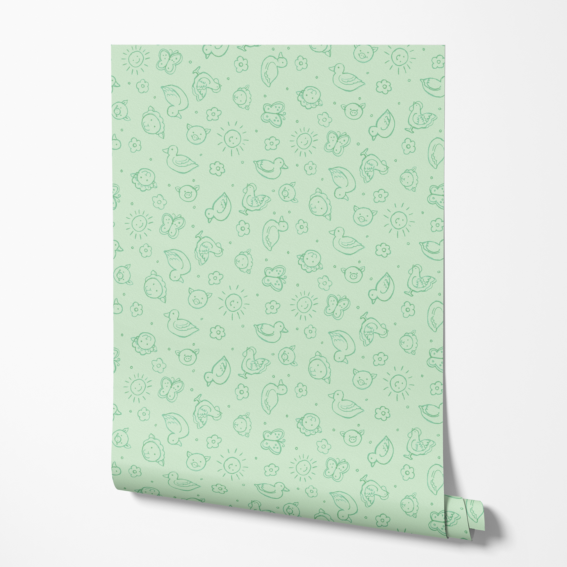 wallpaper roll mockup