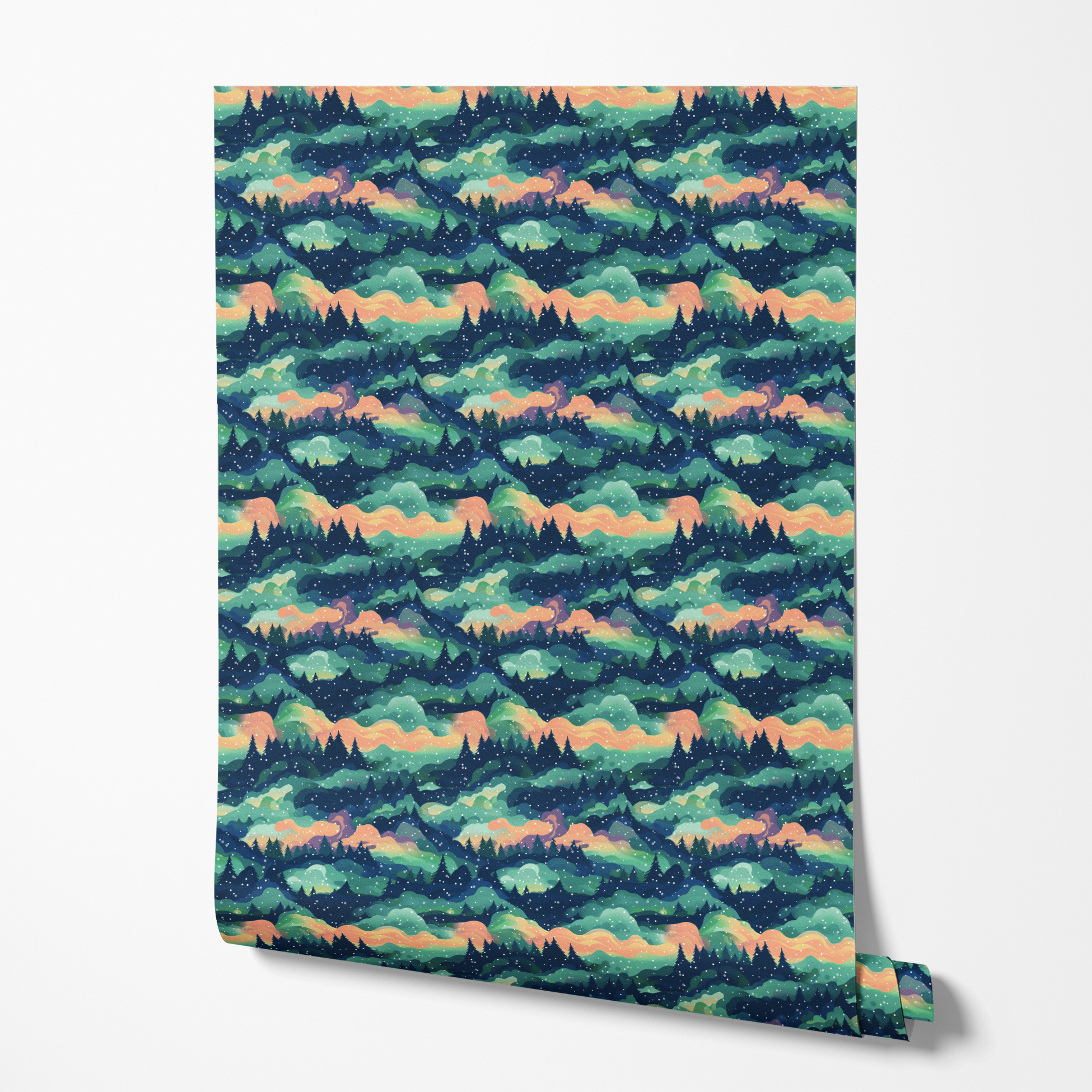 wallpaper roll mockup