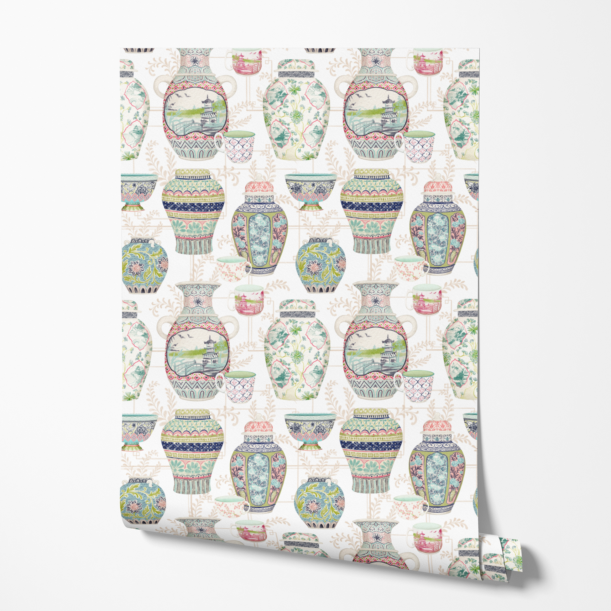 wallpaper roll mockup