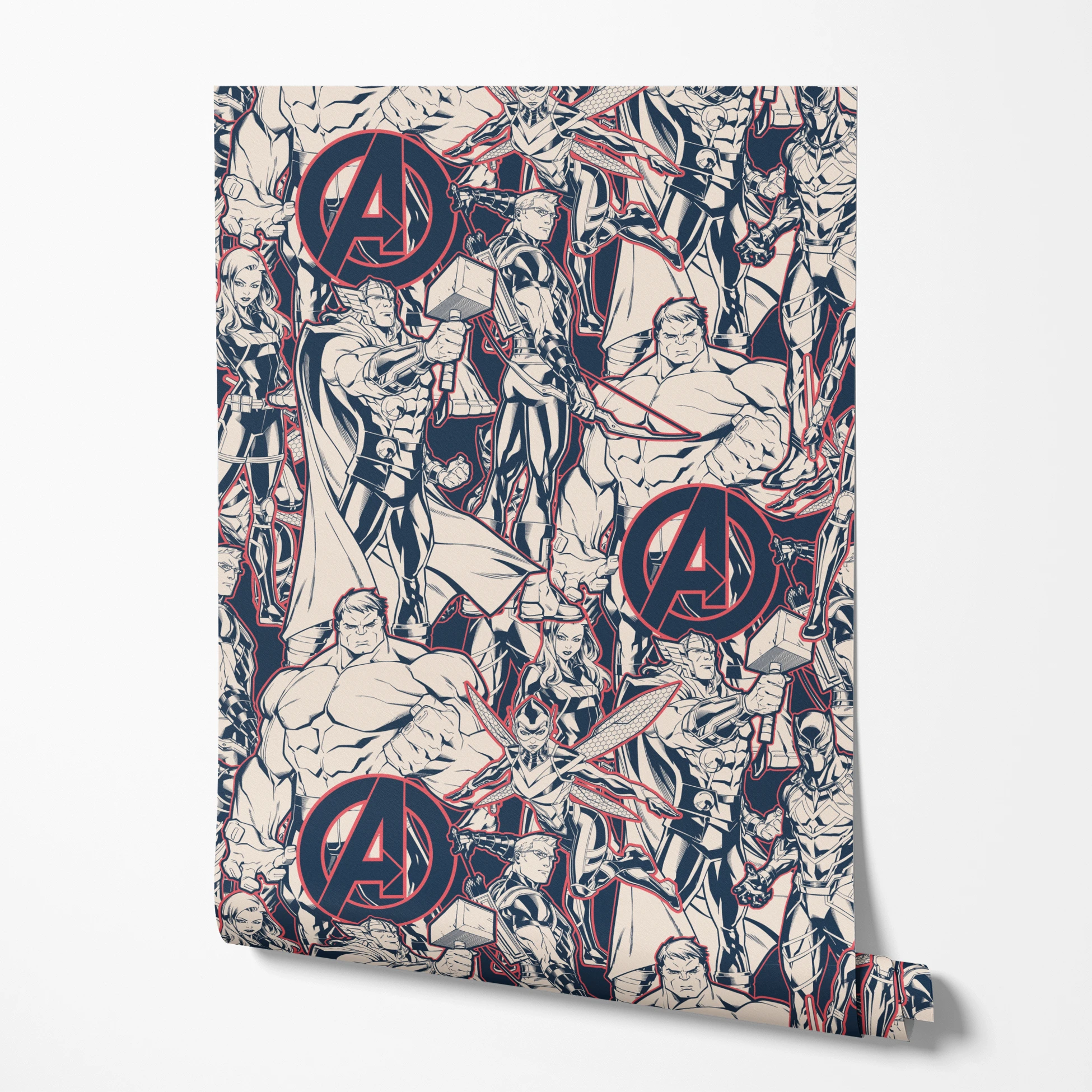 wallpaper roll mockup