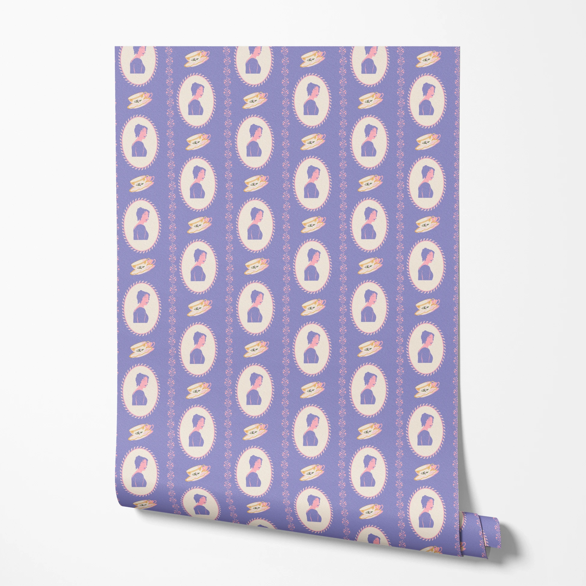 wallpaper roll mockup