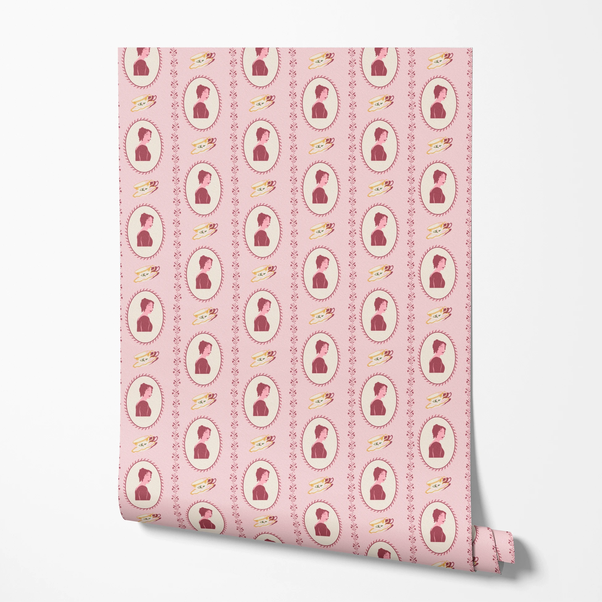 wallpaper roll mockup
