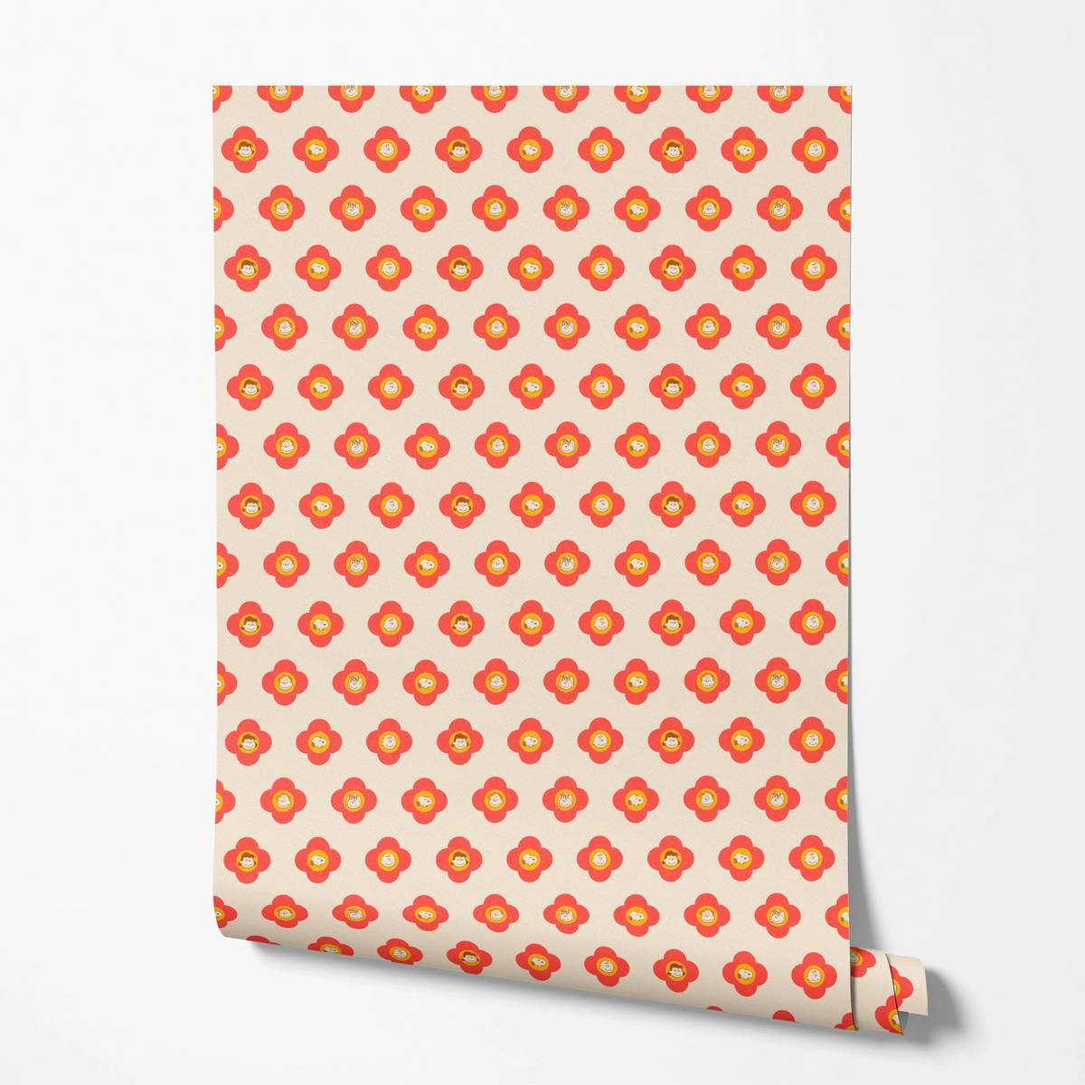 wallpaper roll mockup