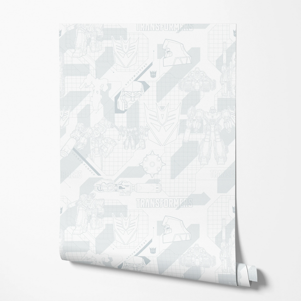 Hasbro Transformers Megatron Graphics on White Wallpaper