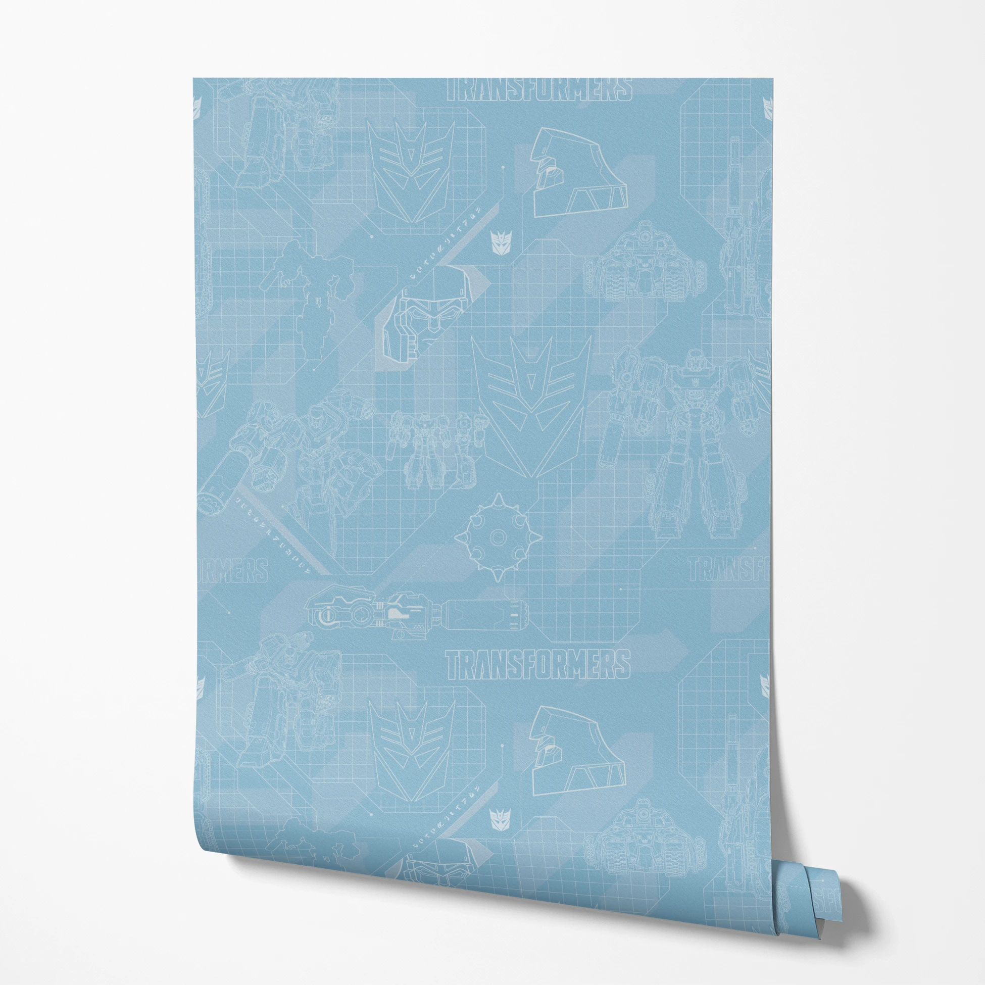 Hasbro Transformers Megatron Graphics on Blue Wallpaper